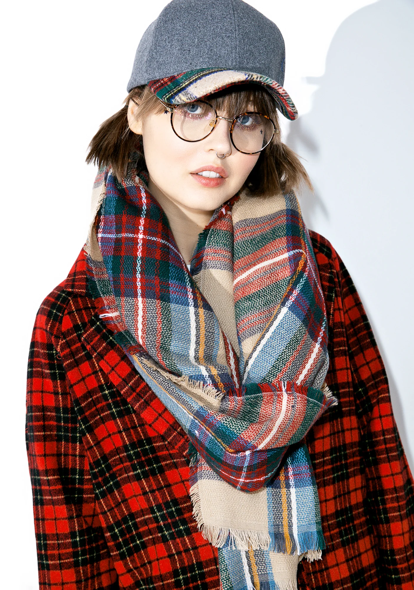 Daybreak Plaid Dad Hat - Image 5