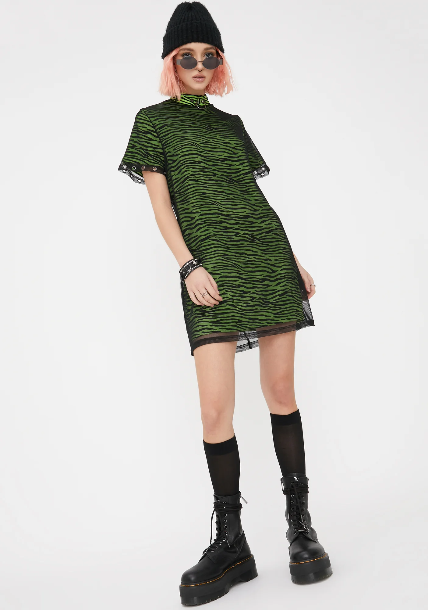 Dazed Zebra Mesh Dress - Image 3