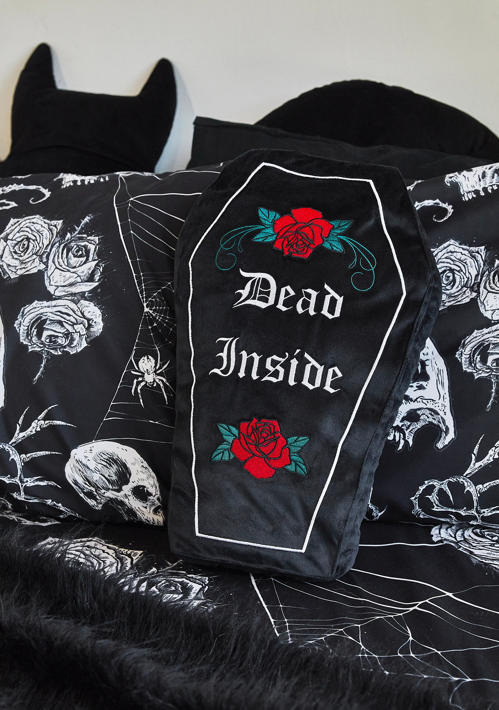 Dead Inside Throw Pillow - Image 5