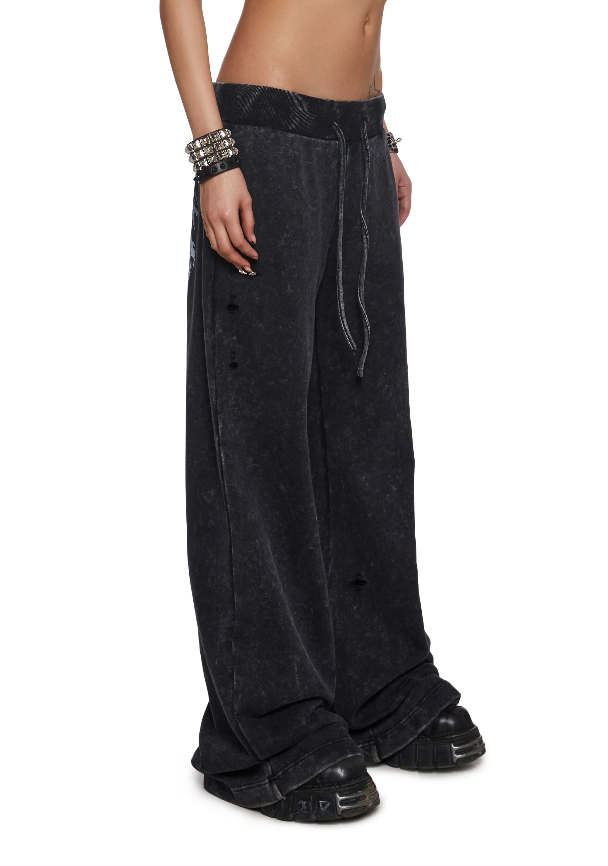 Death Rock Wide Leg Sweatpants - Image 3
