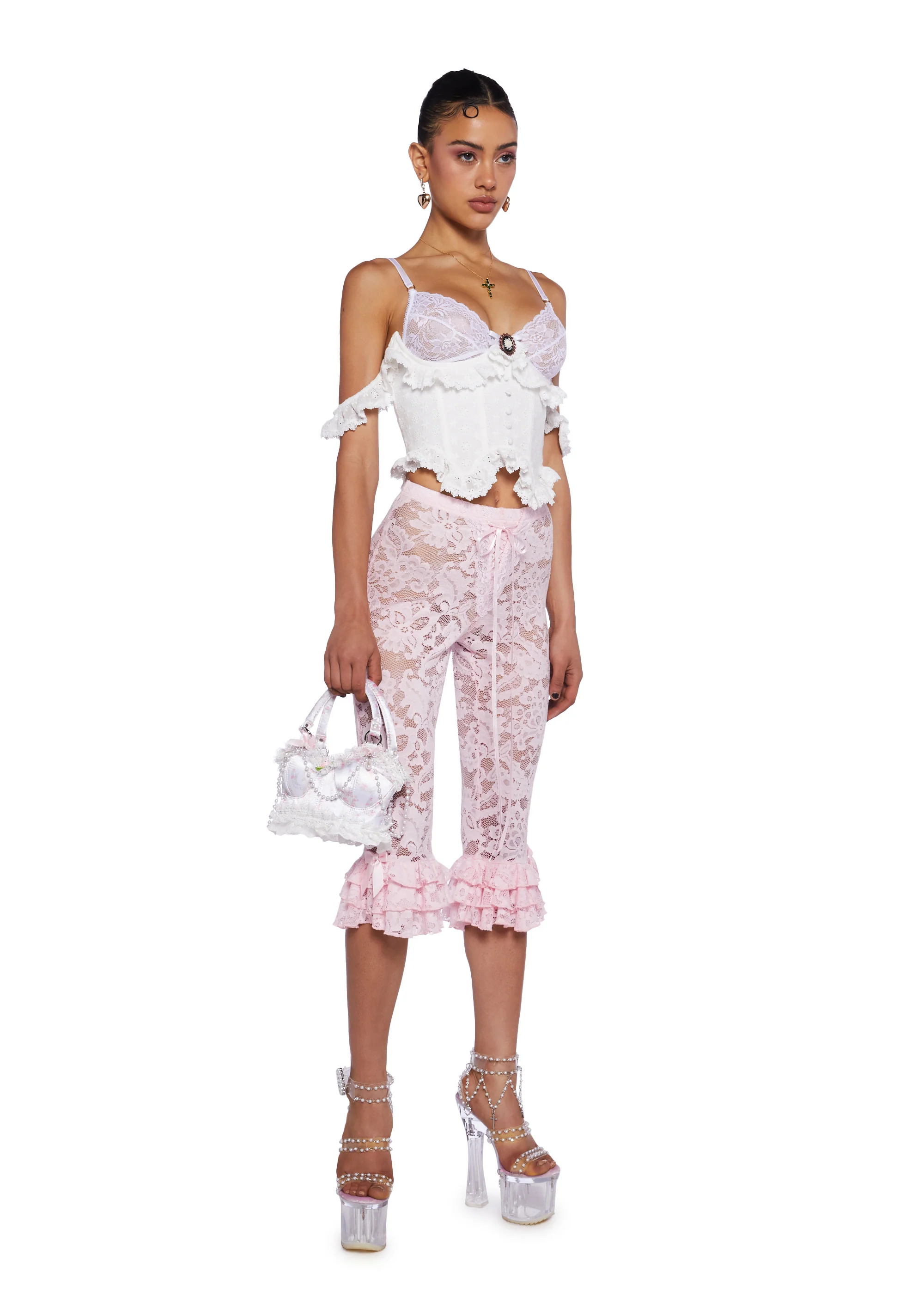 Debutante Bustier Handbag - Floral - Image 3