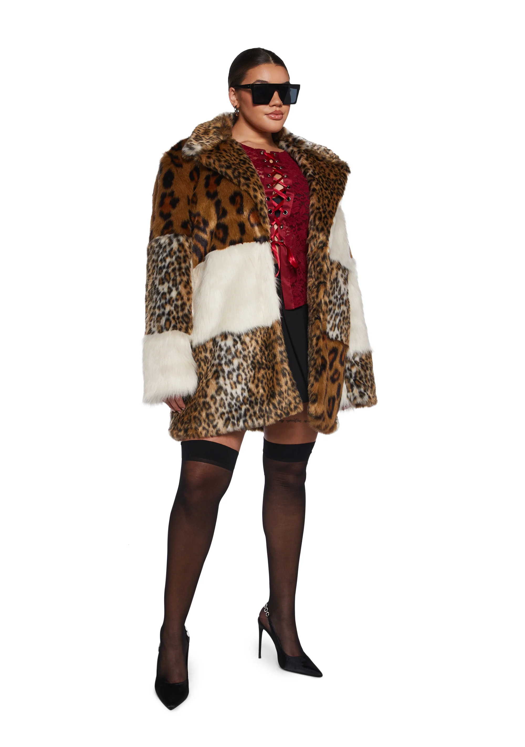 Decadent Glamour Patchwork Coat - Image 8