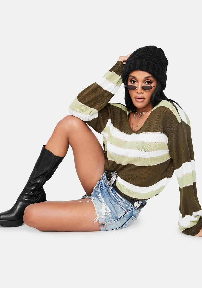 Deceitful Nature Striped Sweater - Image 2