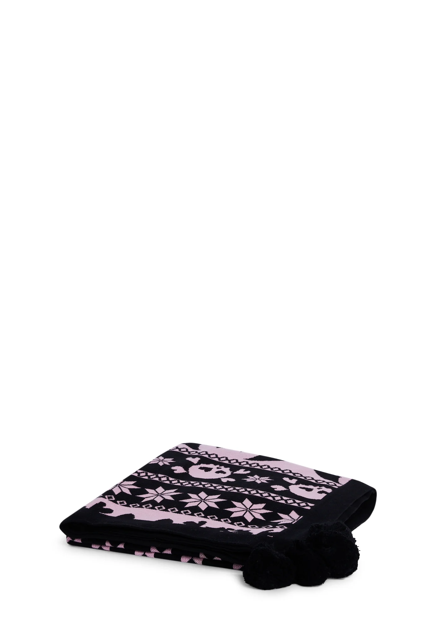 Deck The Skulls Throw Blanket - Image 3
