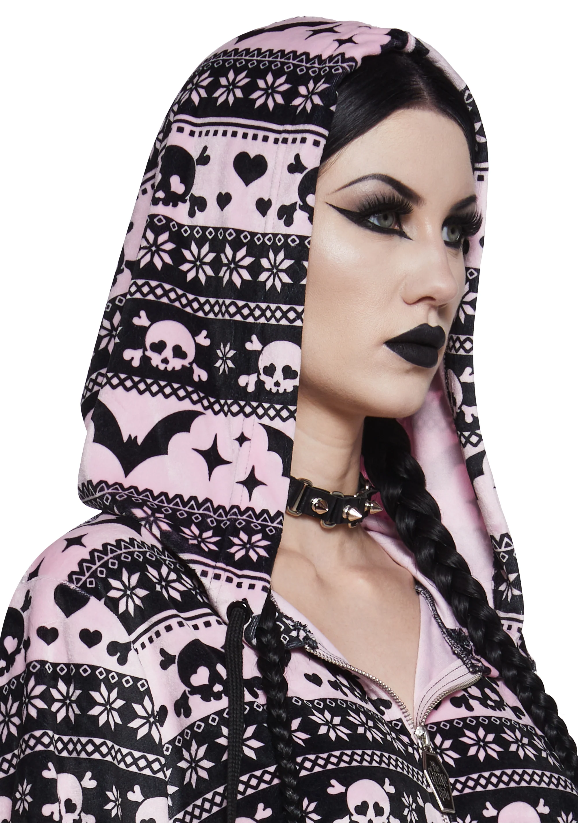 Deck The Skulls Zip-Up Hoodie - Image 4