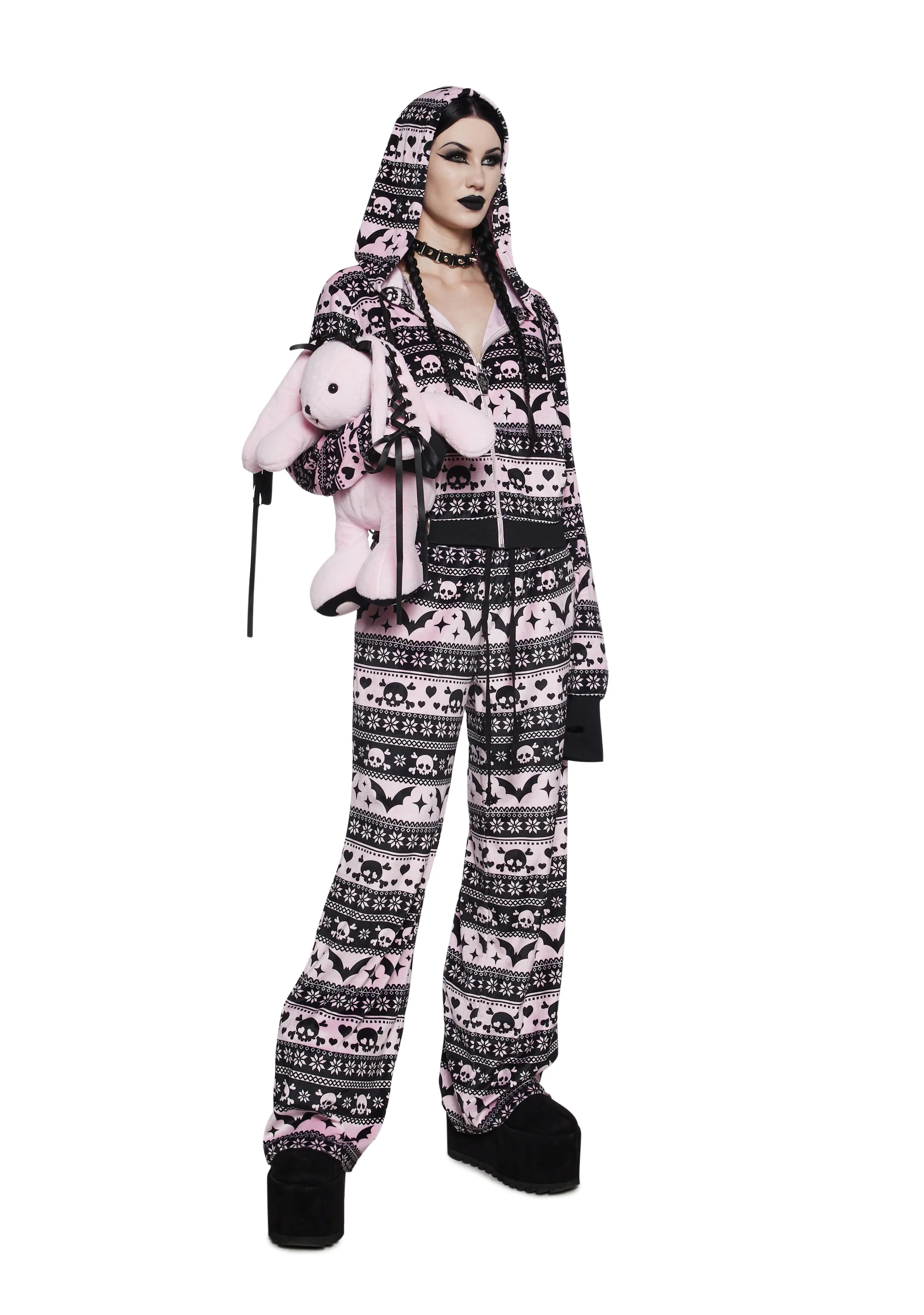 Deck The Skulls Zip-Up Hoodie - Image 5