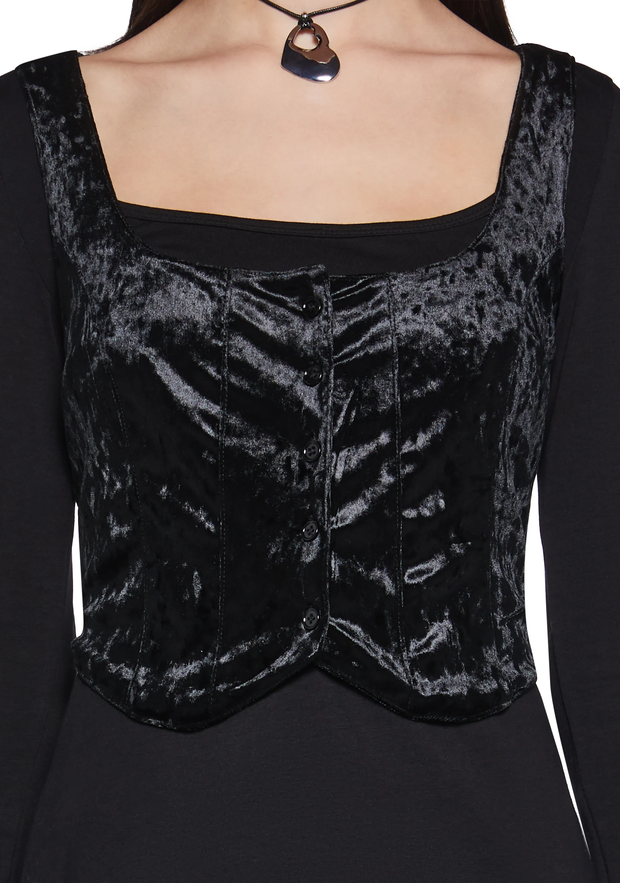 Decoded Messages Dress And Vest Set - Image 5