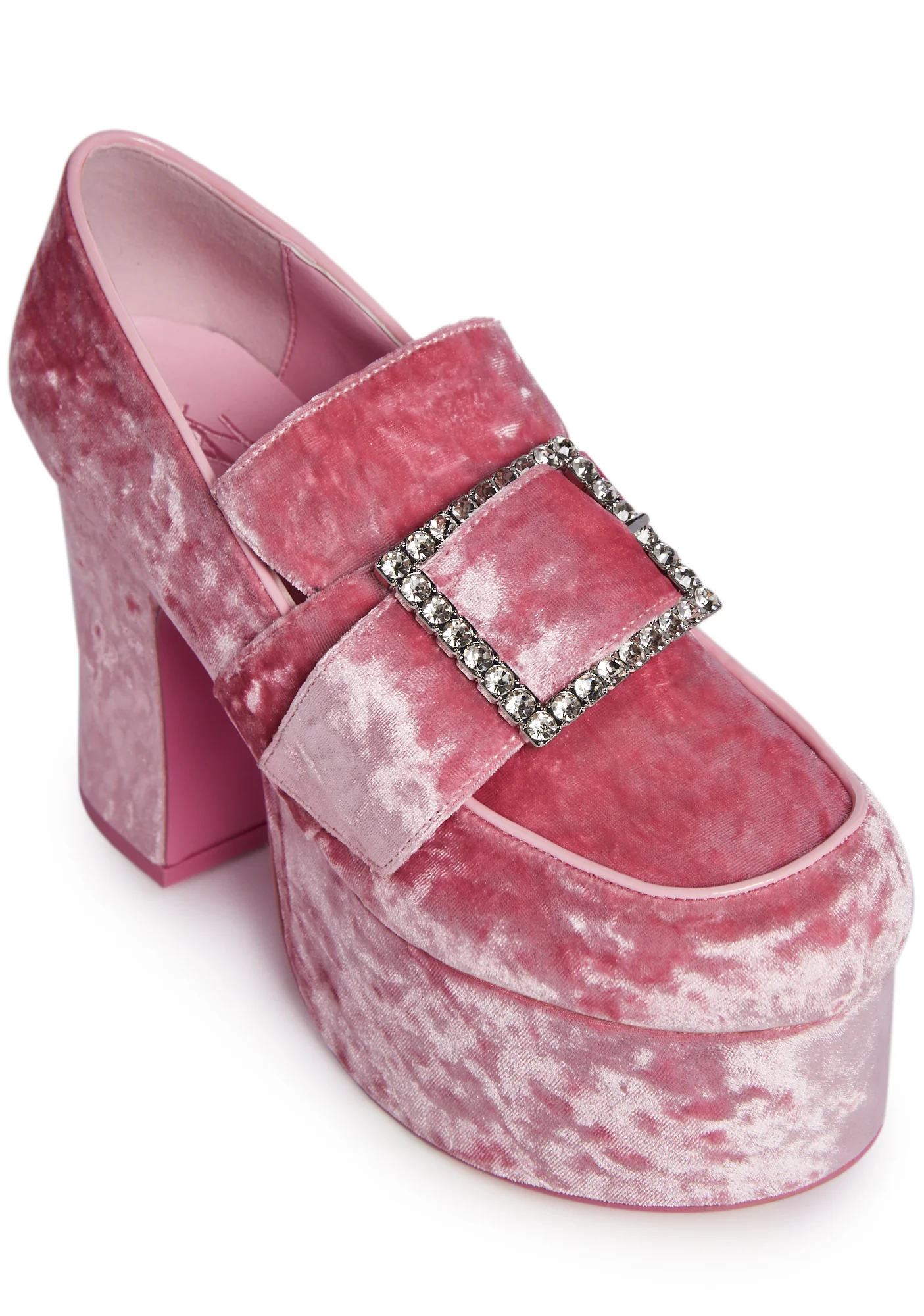 Deelite Qrystal Oxford Platforms - Pink - Image 2