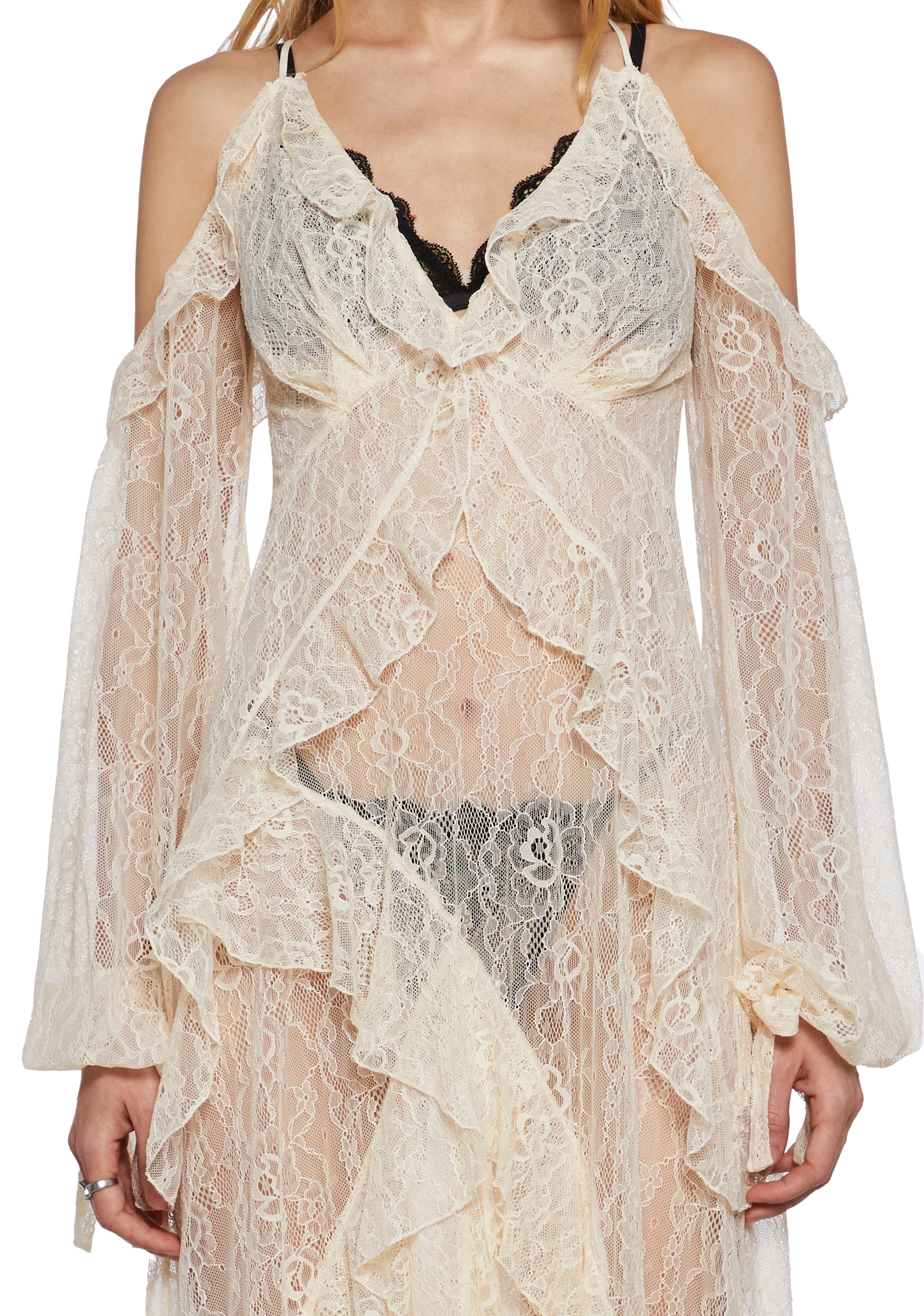 Desert Mirage Lace Maxi Dress - Image 2