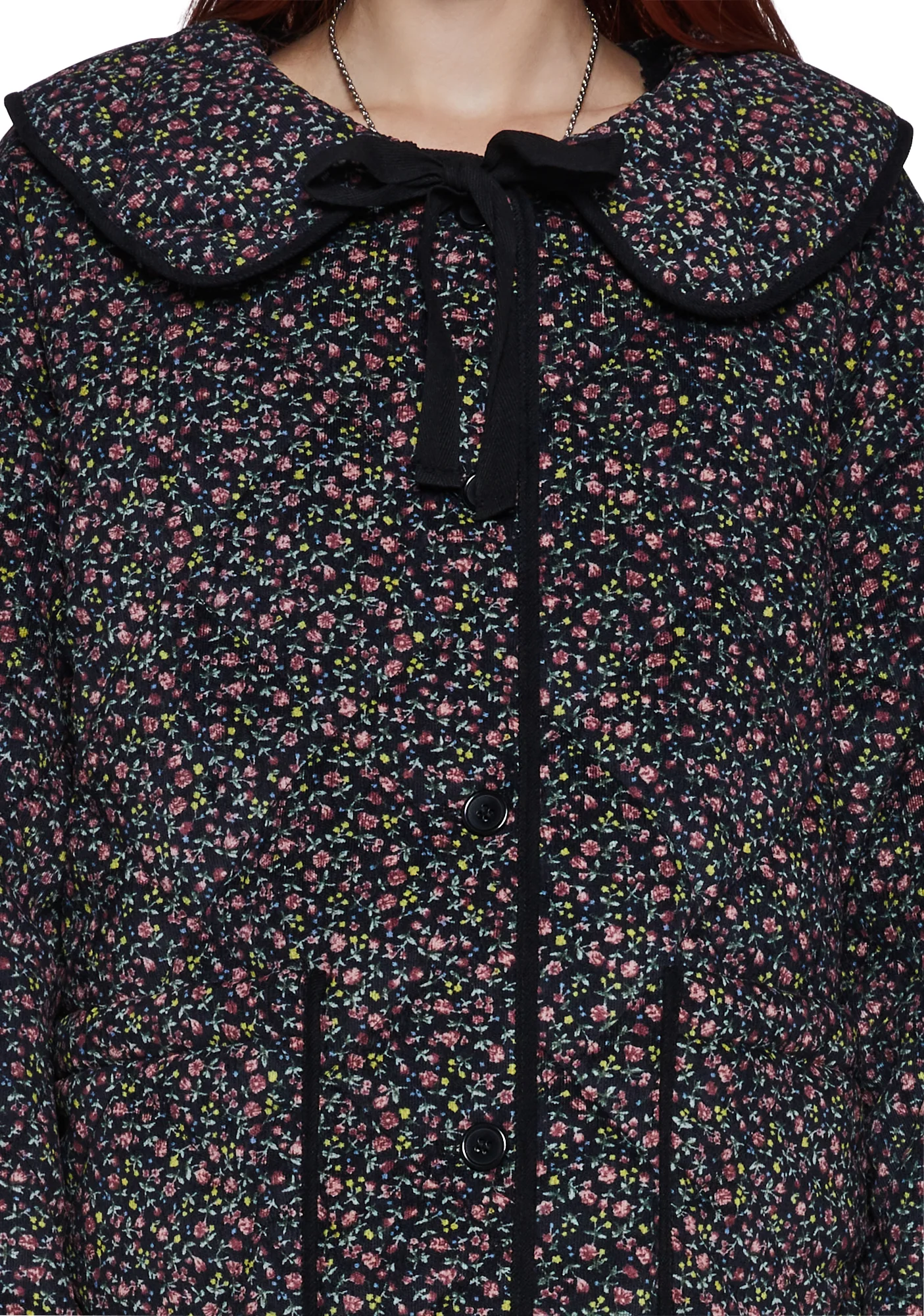 Lady Love Convertible Collared Coat - Dark Gray - Image 5