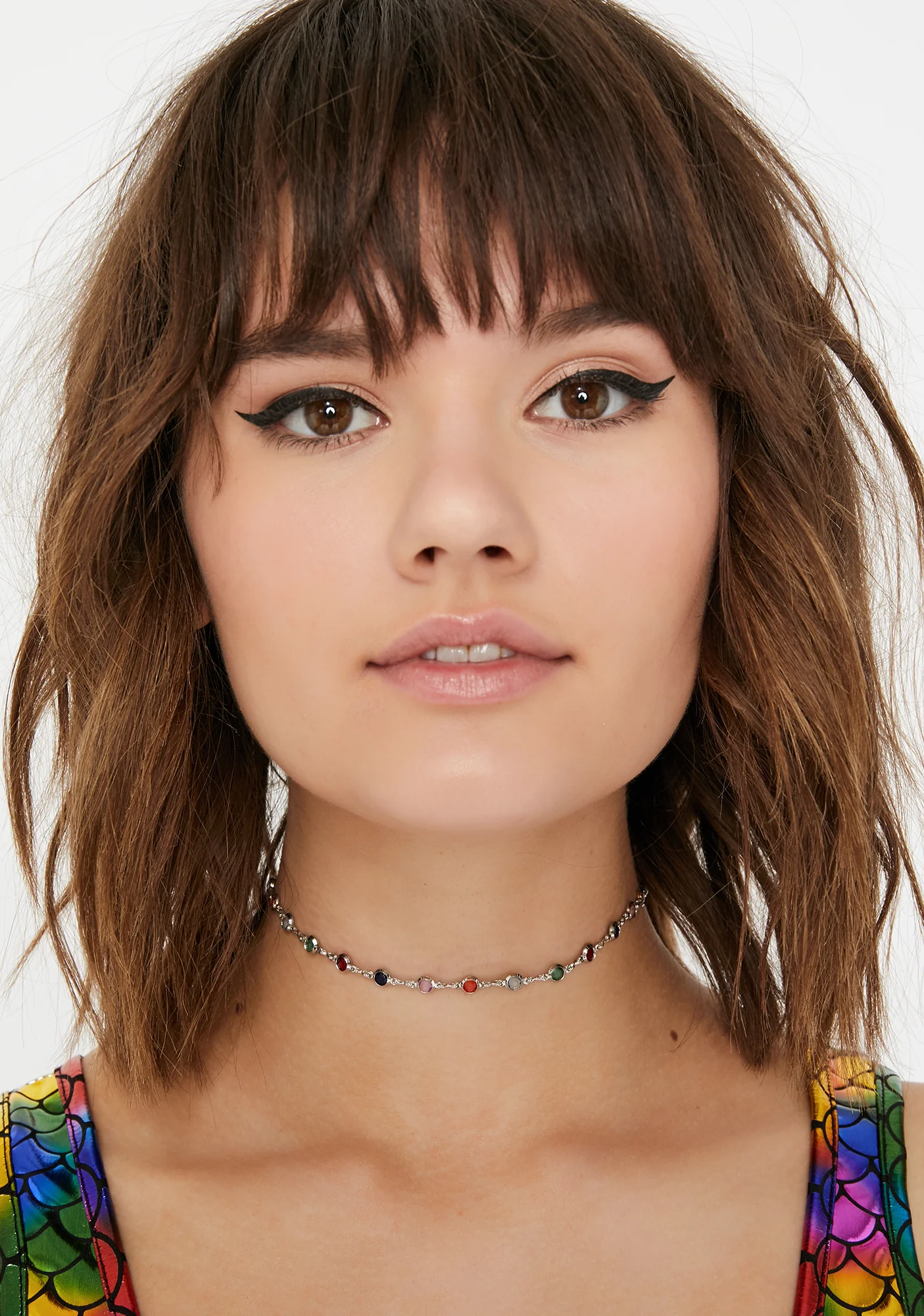 Delicate Delight Rhinestone Choker - Image 2