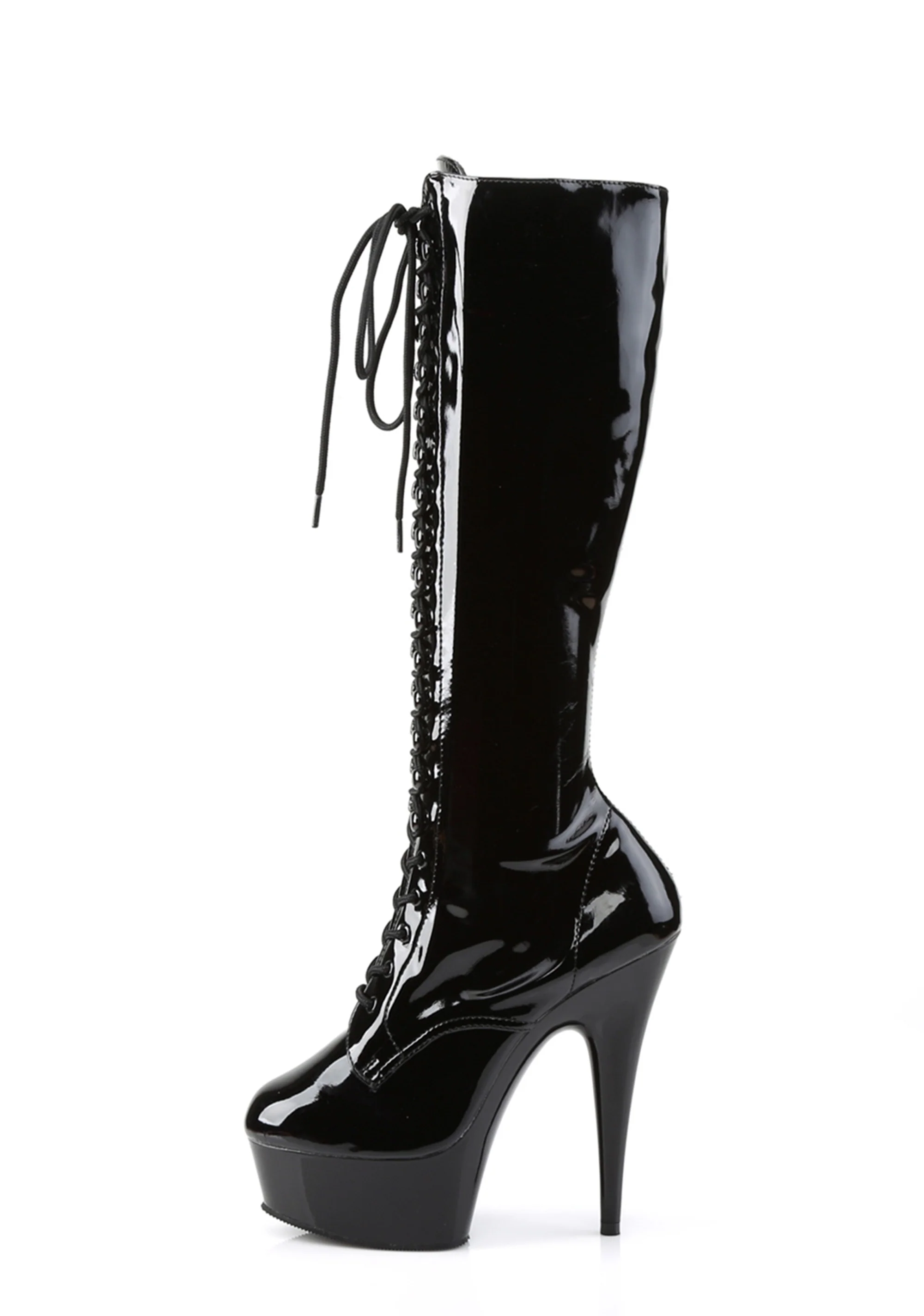 Delight-2023 Platform Knee High Boots-Black - Image 2