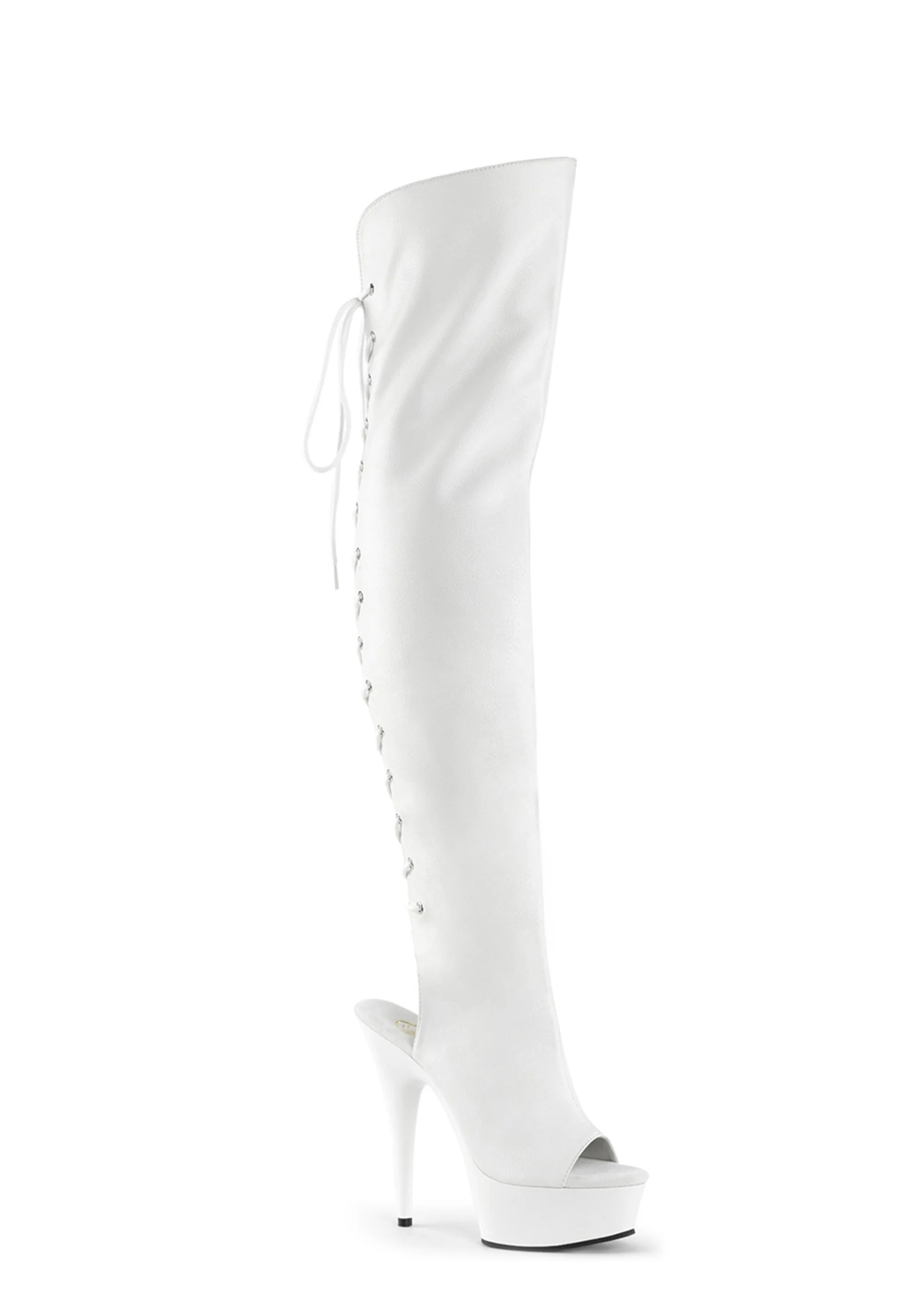 Delight-3019 Platform Over-The-Knee Boots-White - Image 5