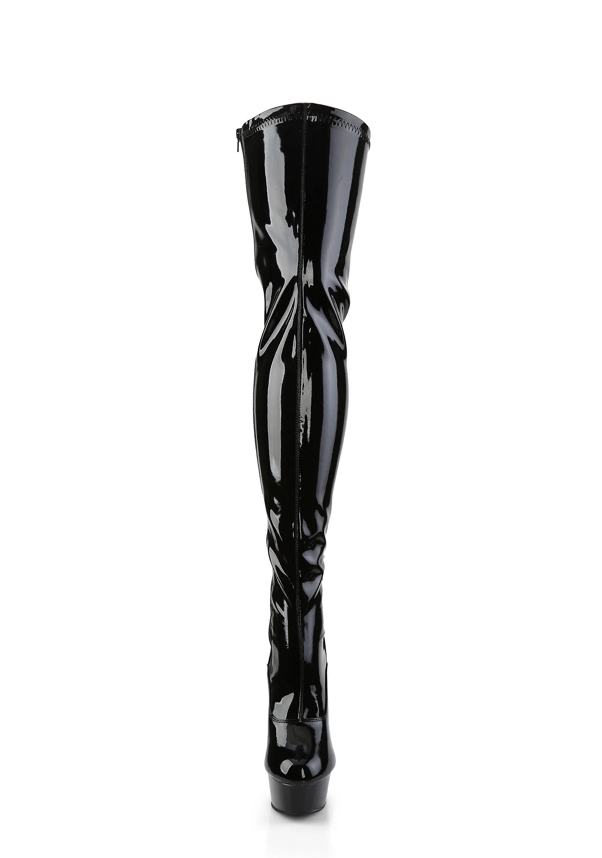 Delight-3063 Platform Thigh High Boots-Black - Image 3