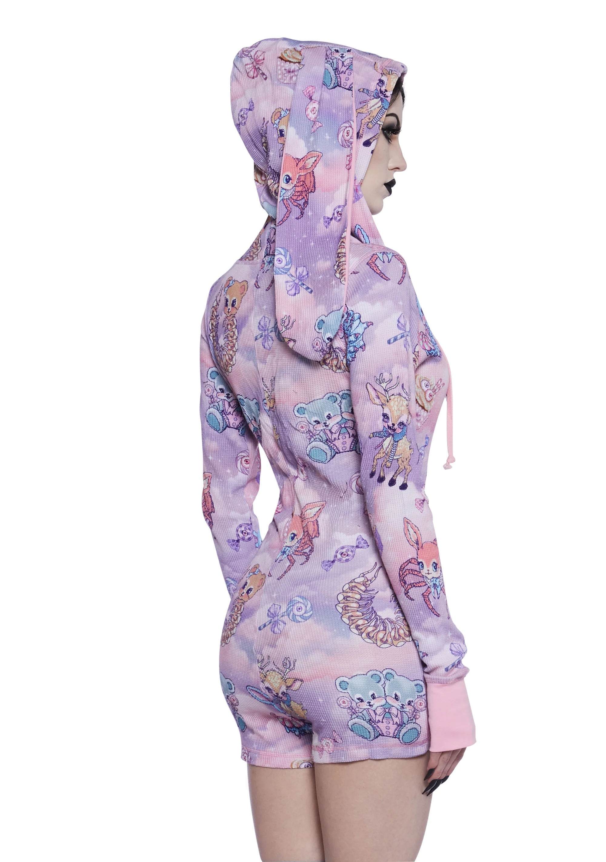Demented Sweetness Long Sleeve Romper - Image 4