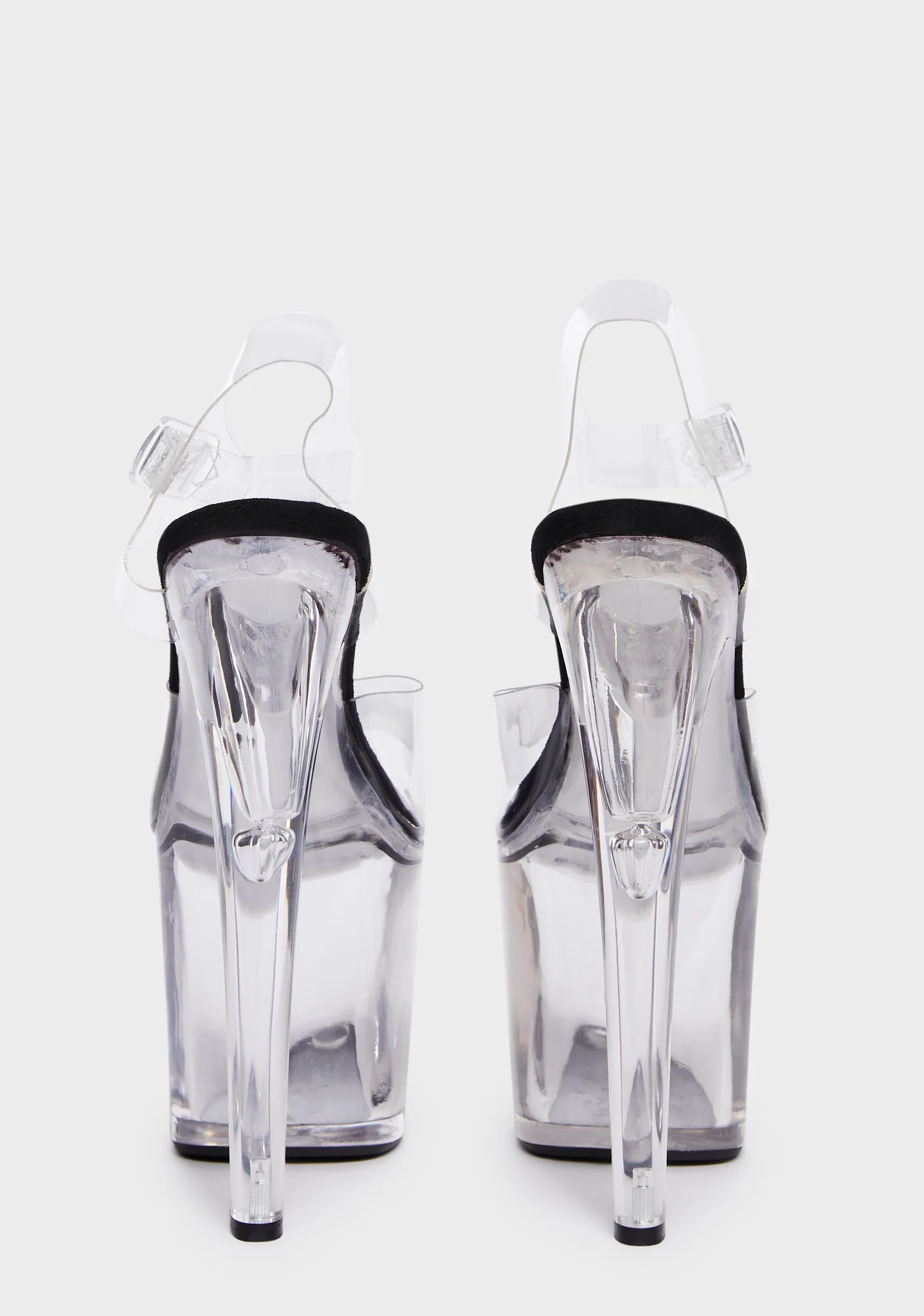Demi 7.5 Platform Heels - Clear - Image 4