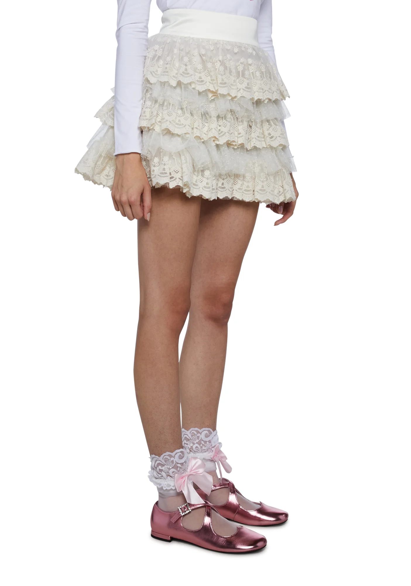 Demure Cascades Mini Skirt - Image 3