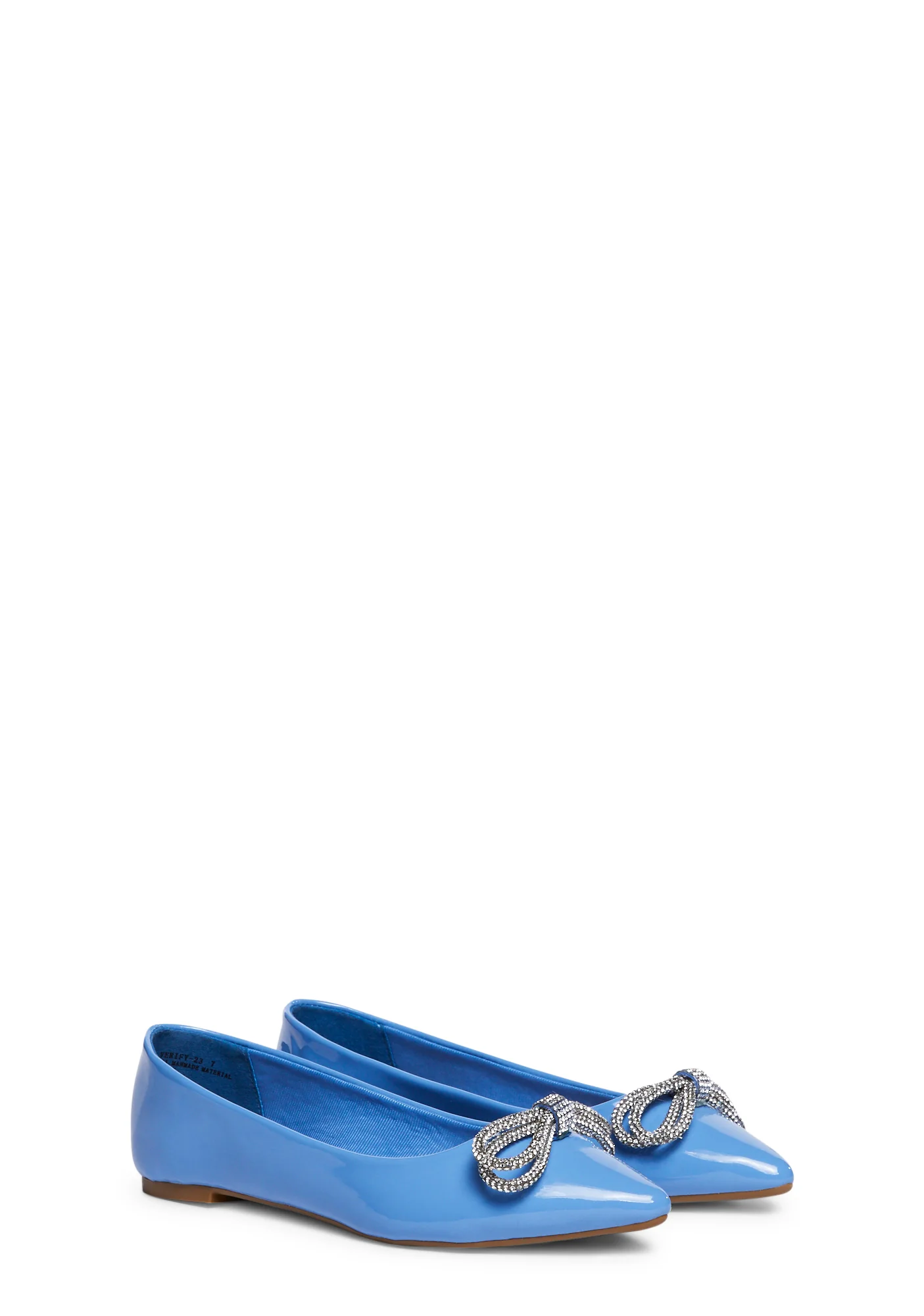 Demure Rendezvous Pointed Flats - Blue - Image 3