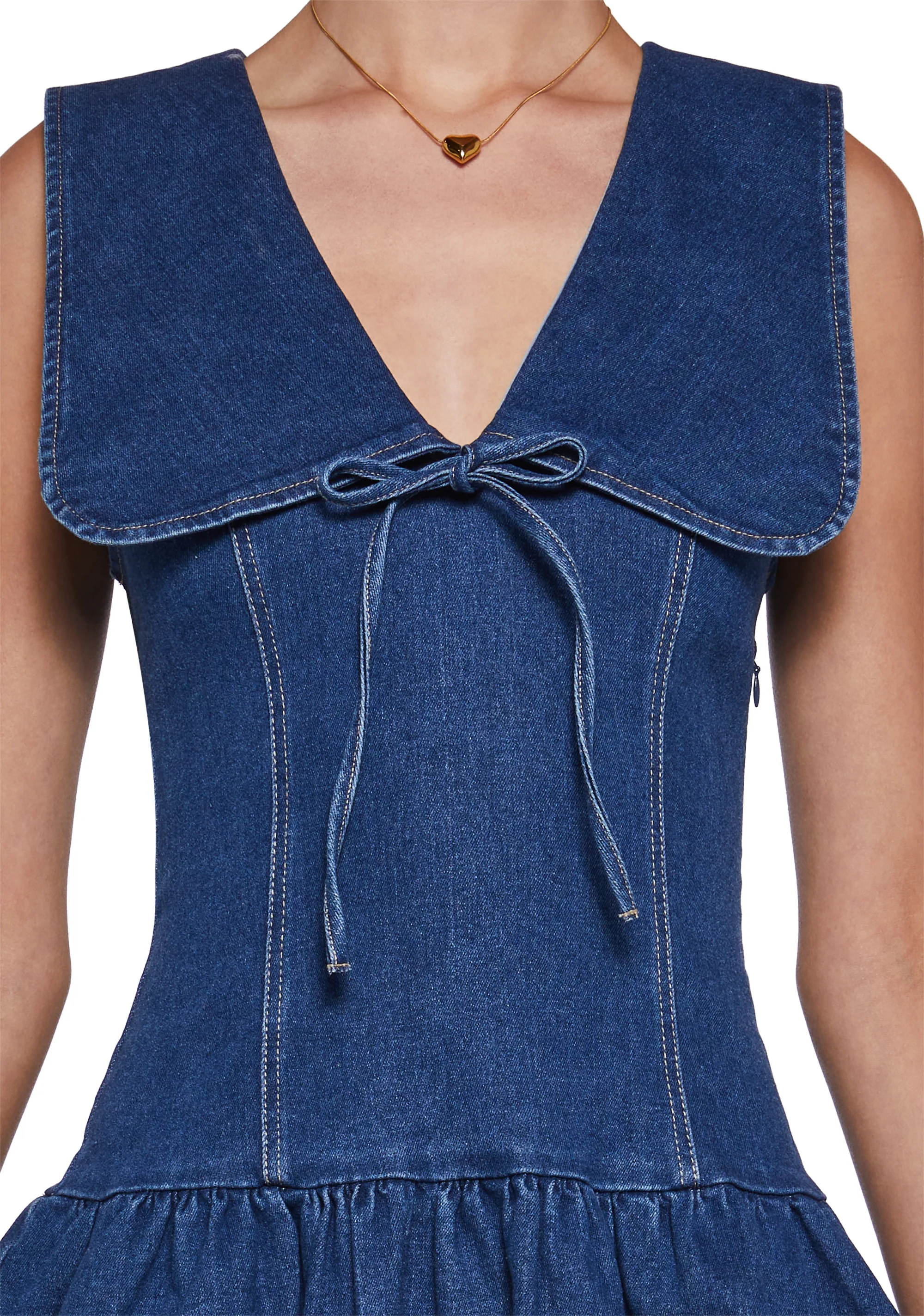 DM Glow Denim Dress - Image 5