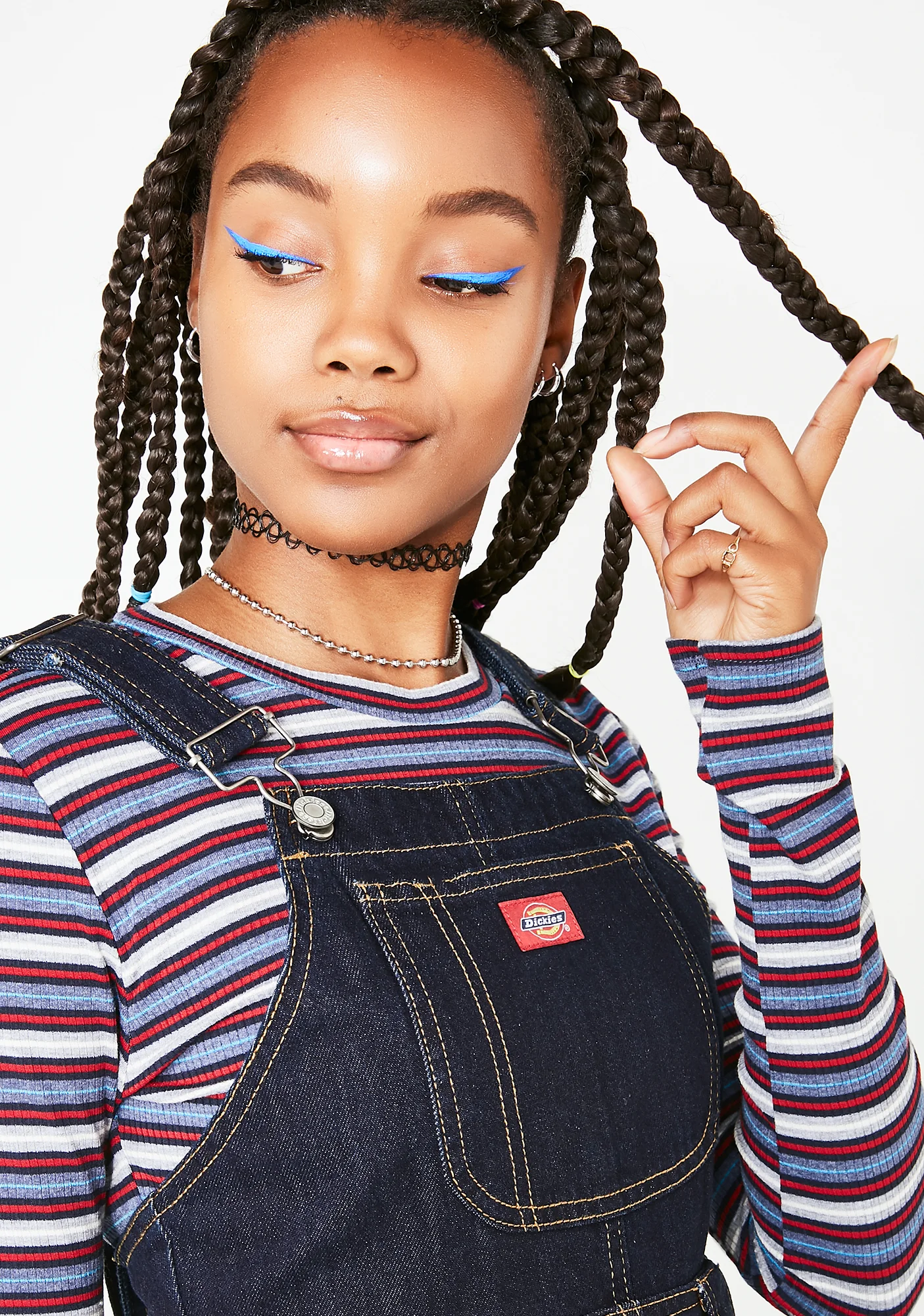 Denim Overall Dress - Image 2