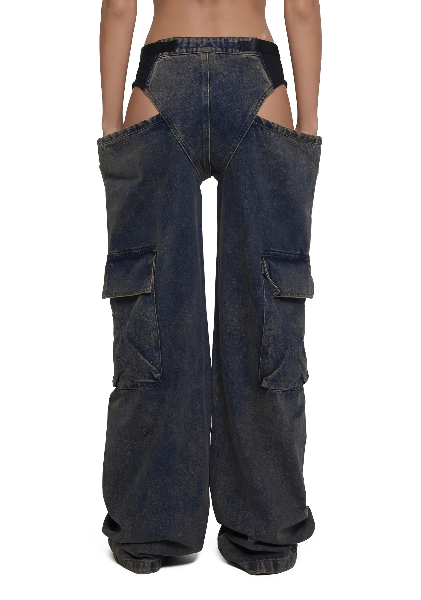 Denim Panty Trousers - Medium Wash - Image 5