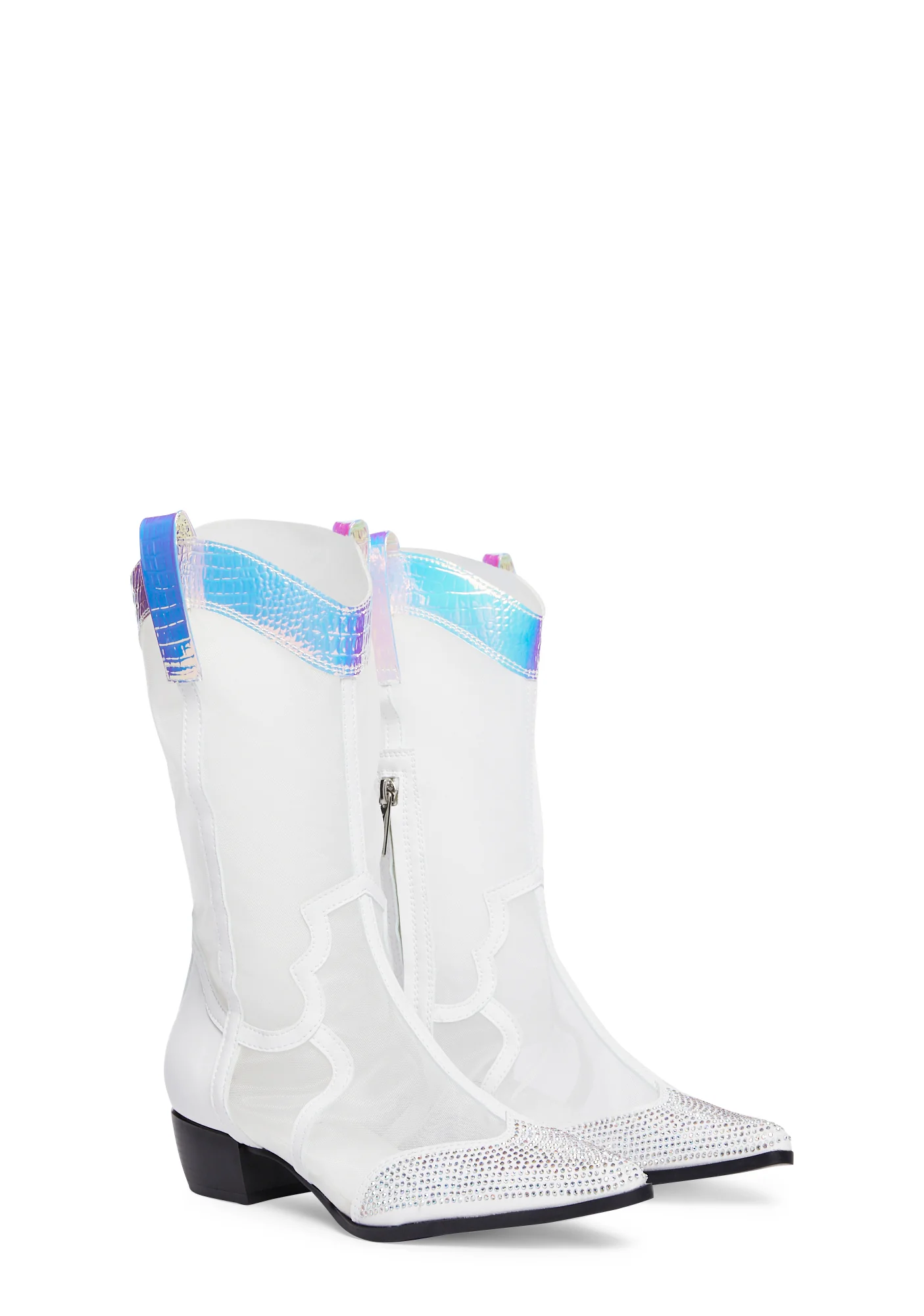 Desert Dancer Cowboy Boots - White - Image 3