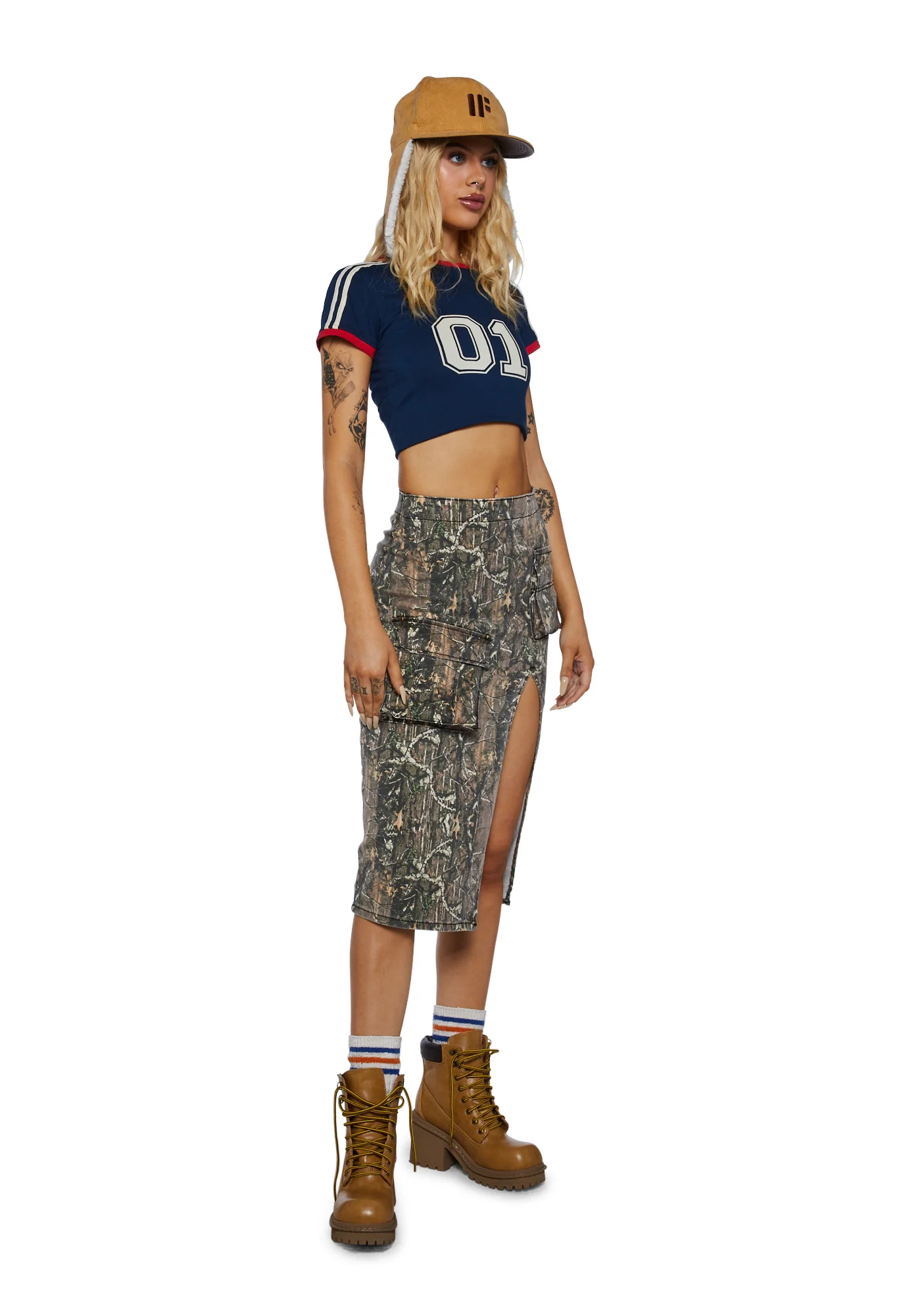 Desert Hero Midi Skirt- Green - Image 2
