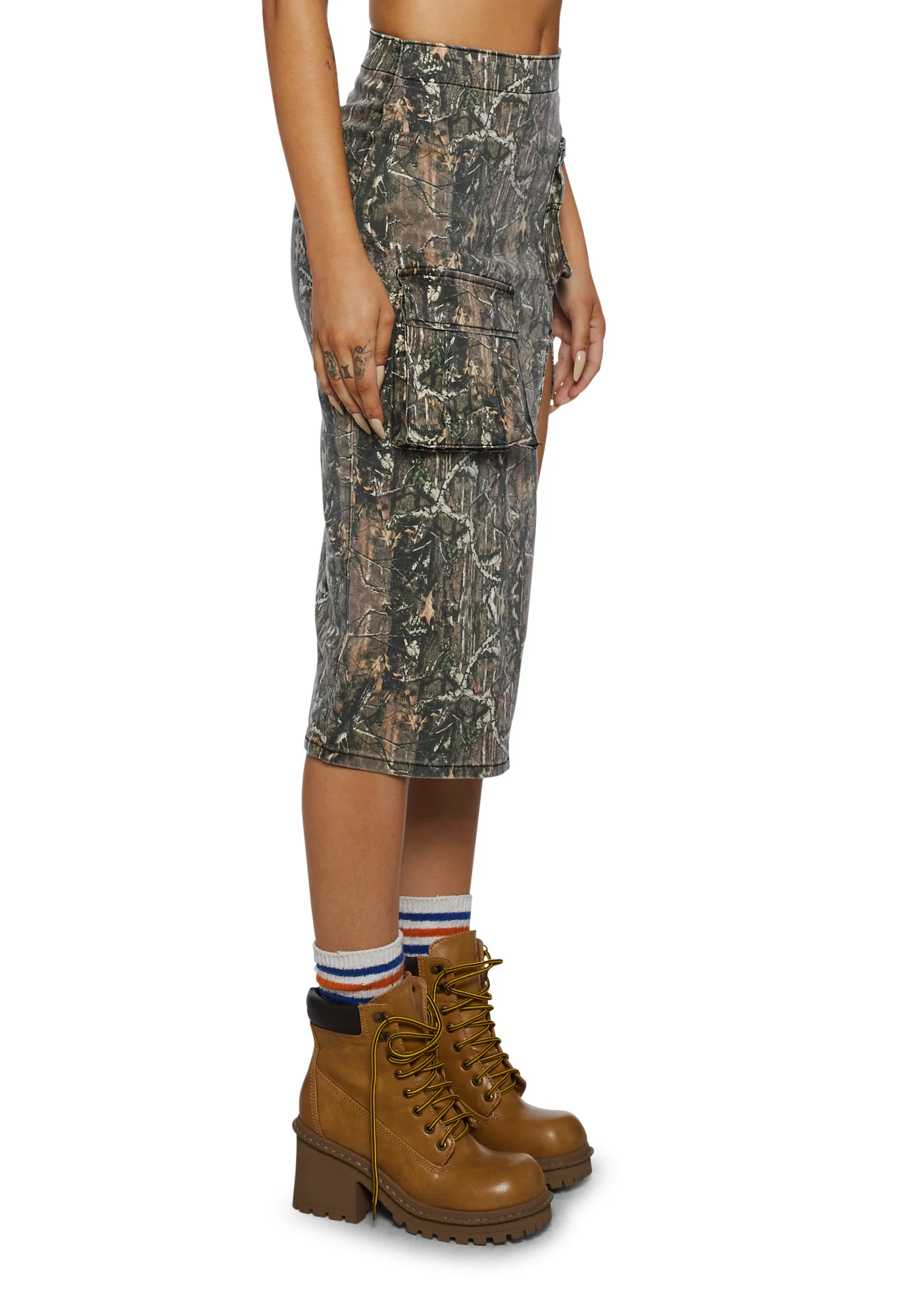 Desert Hero Midi Skirt- Green - Image 3