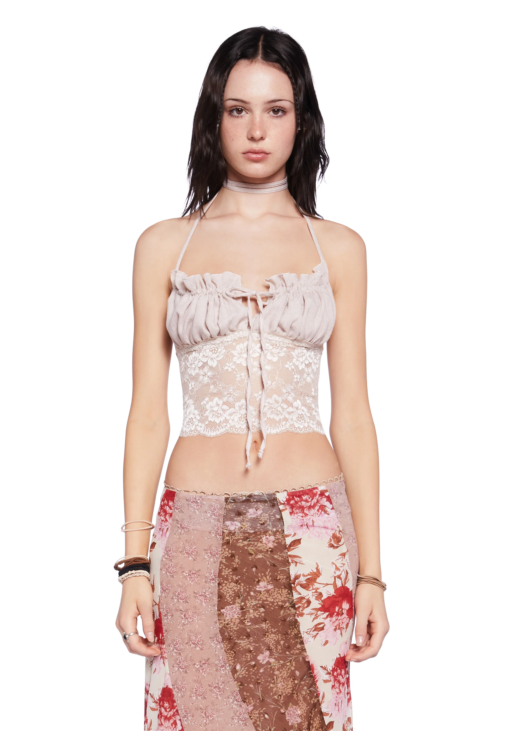 Desert Rose Convertible Cami Top - Off White - Image 6