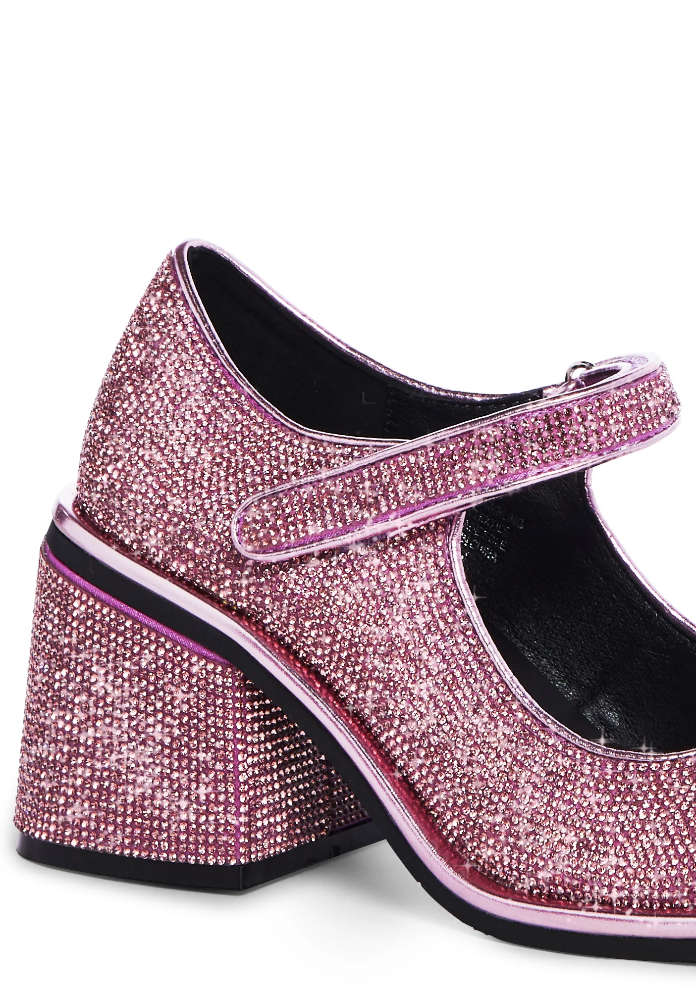 Desire Me Rhinestone Mary Janes - Pink - Image 2