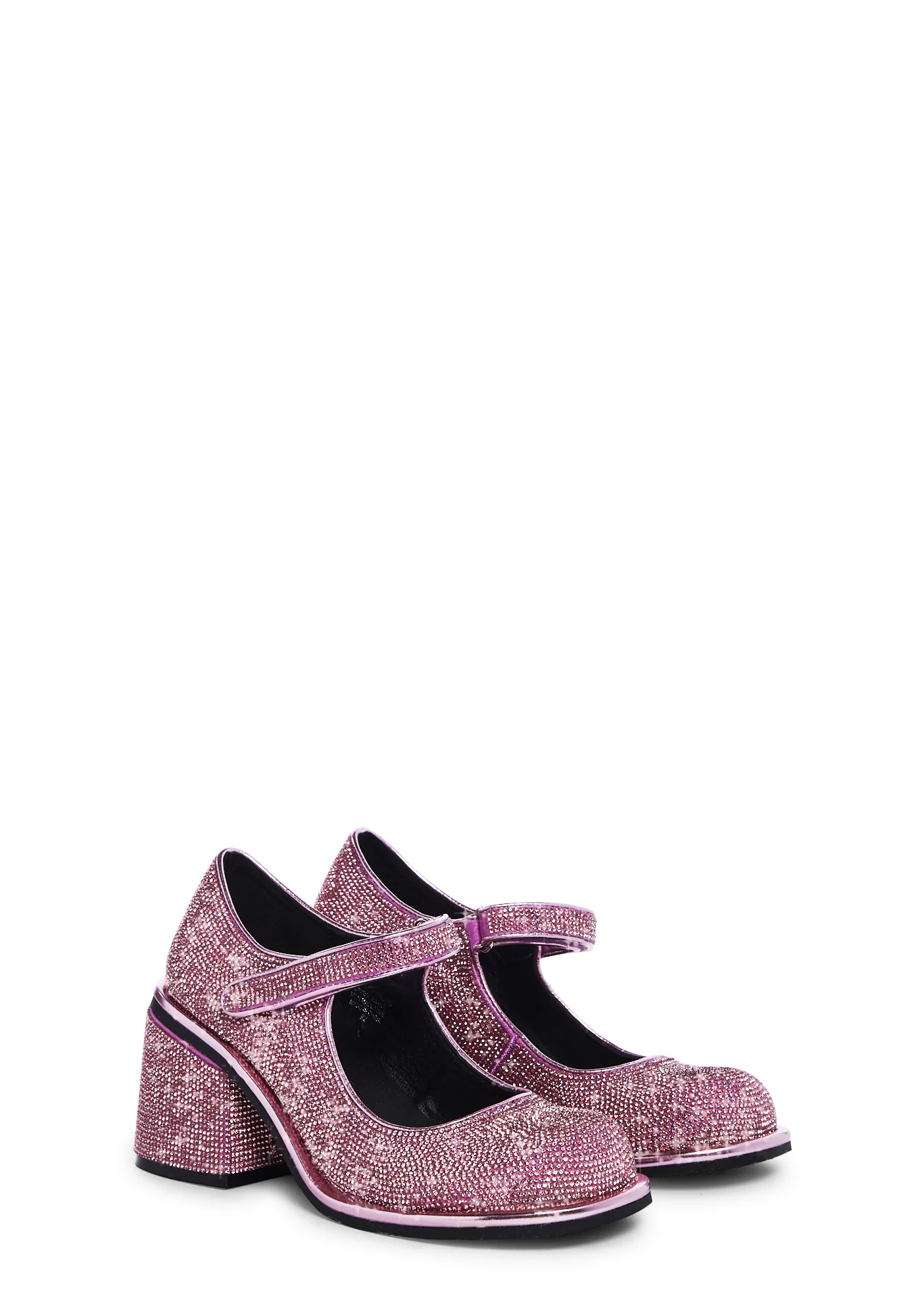 Desire Me Rhinestone Mary Janes - Pink - Image 3