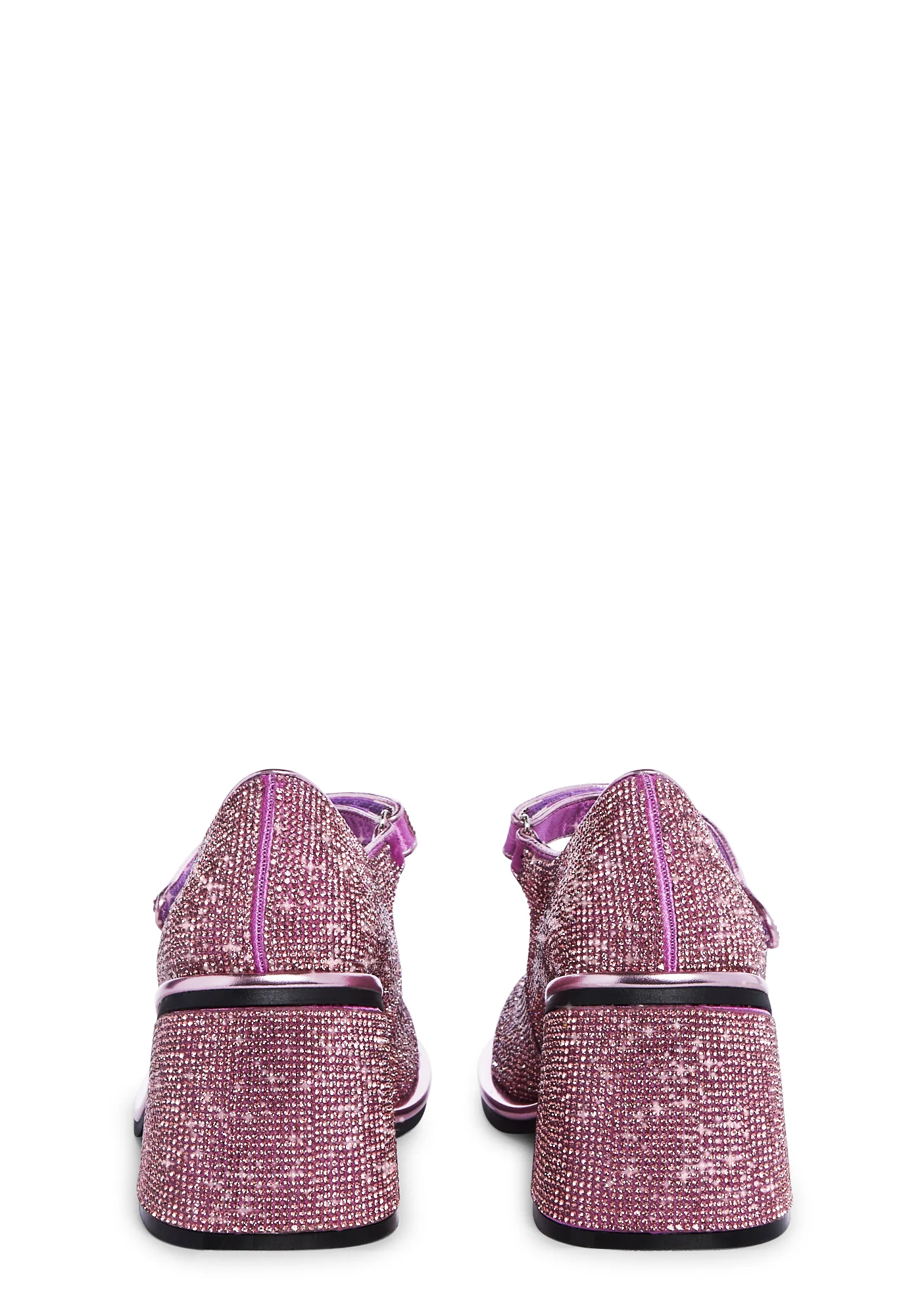 Desire Me Rhinestone Mary Janes - Pink - Image 4