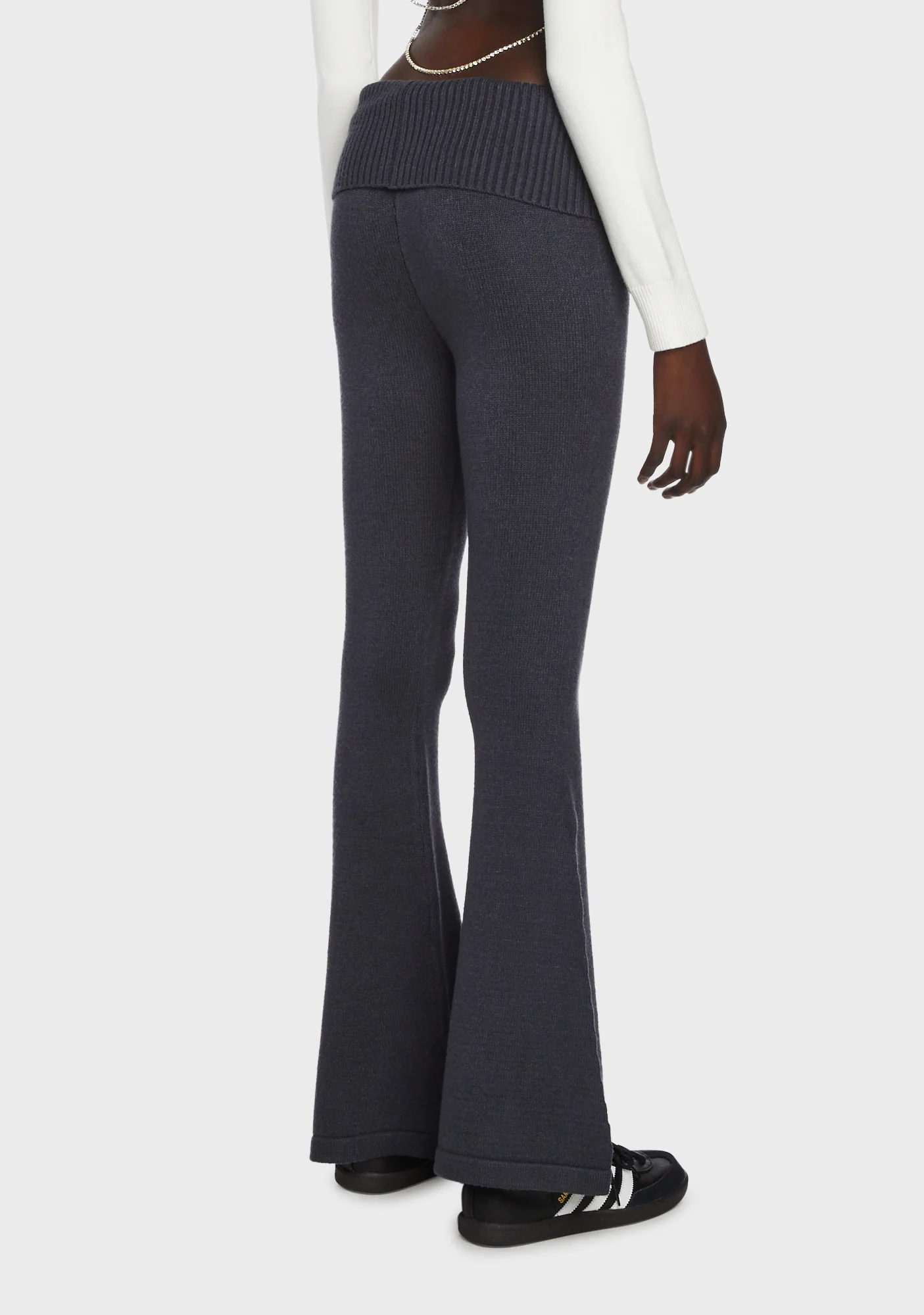 Desiree Knitted Fold Over Pants - Image 4
