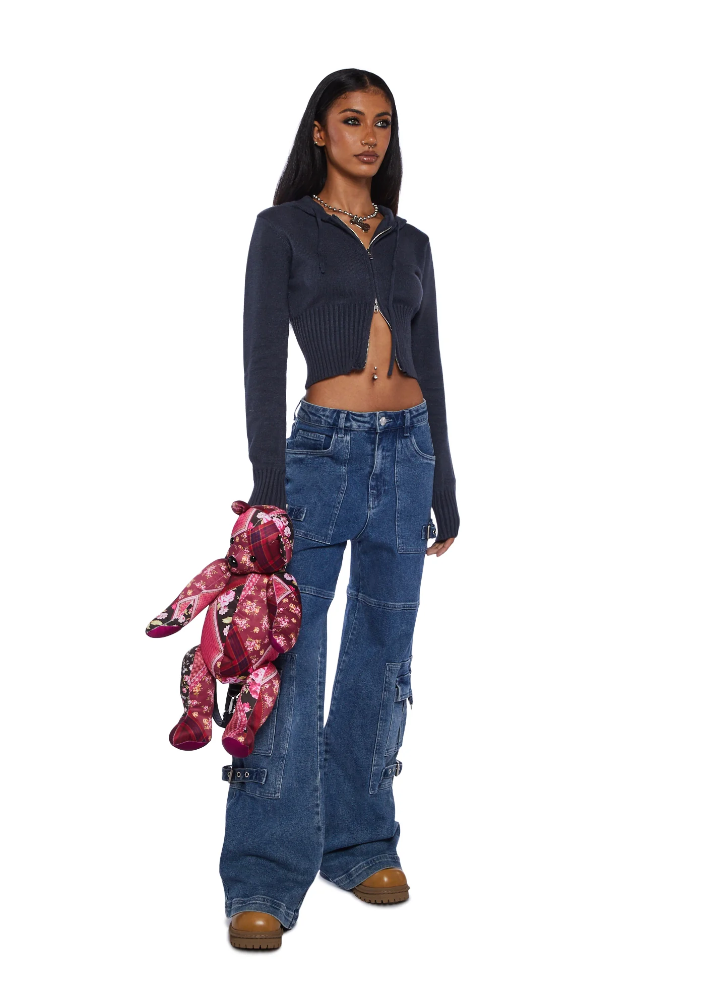 Desiree Knitted Hooded Cardigan - Image 2