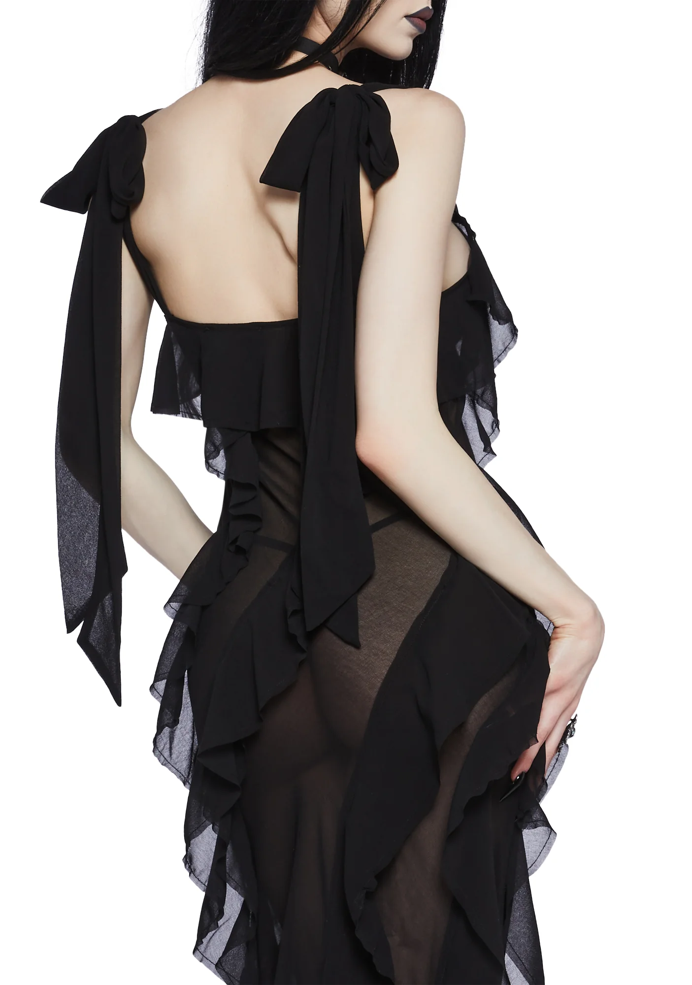 Desires Unveiled Ruffled Maxi Dress - Image 2
