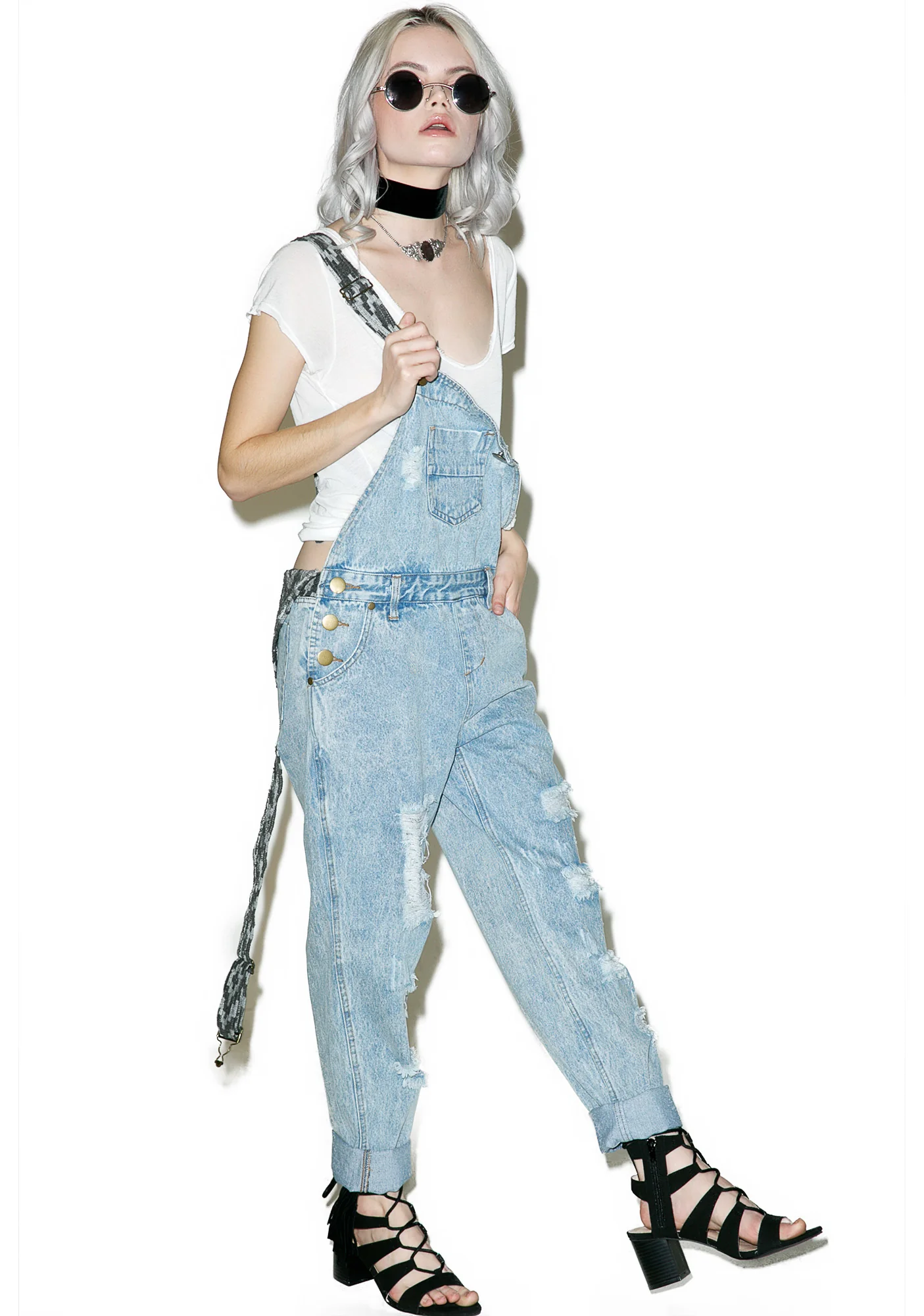 Desperado Distressed Overalls - Image 2