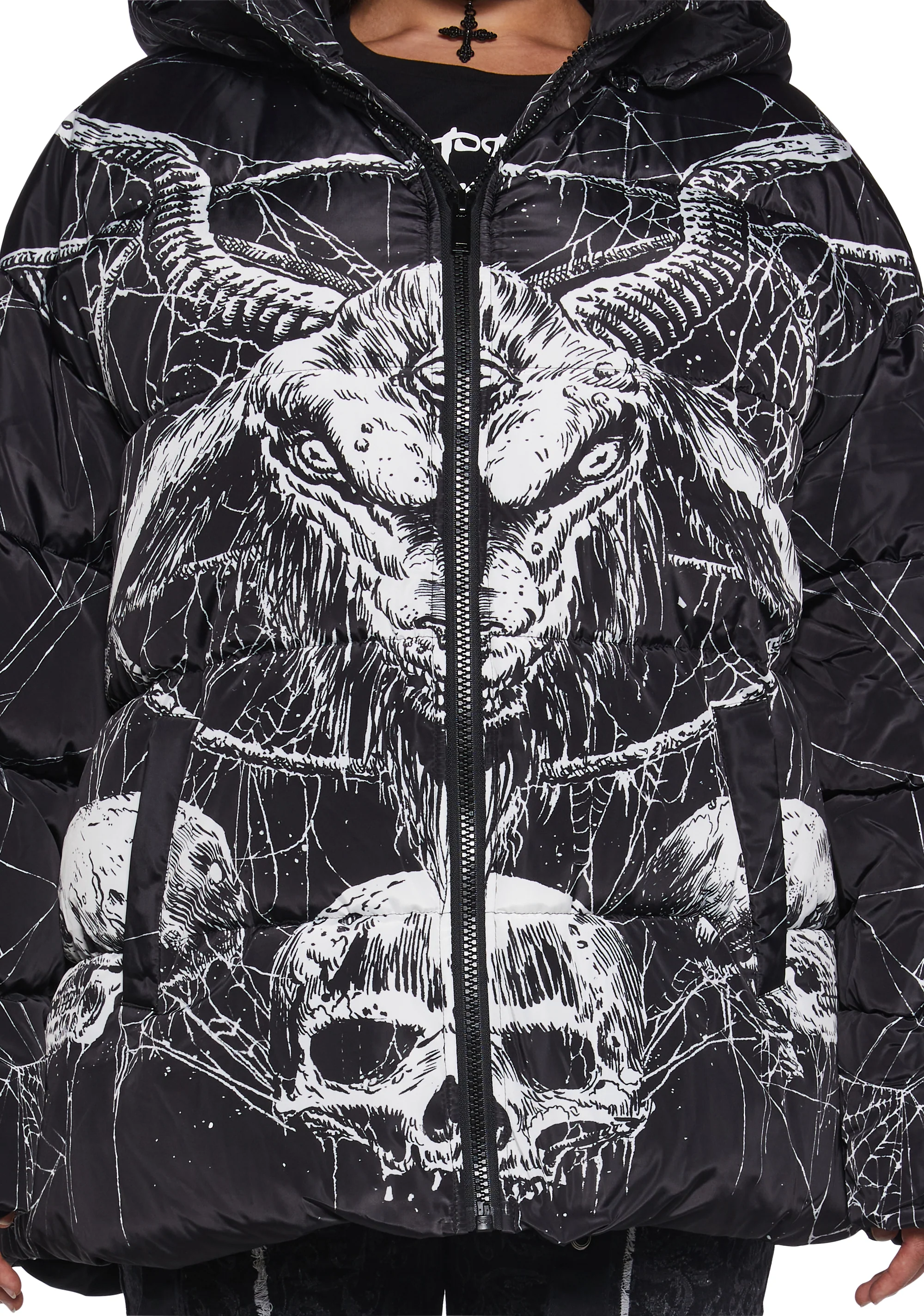 Devilish Descent Puffer Jacket - Image 10