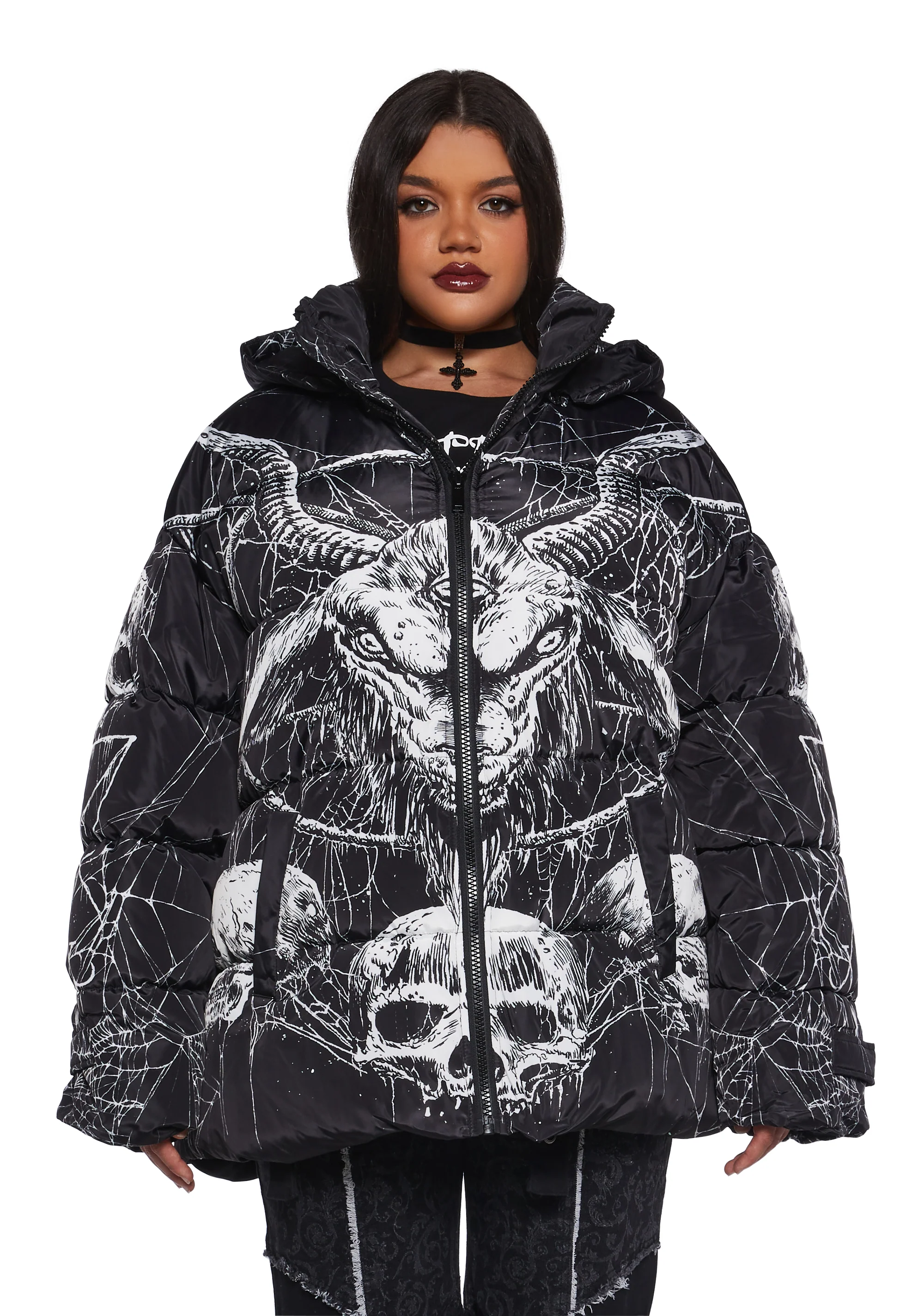 Devilish Descent Puffer Jacket - Image 13