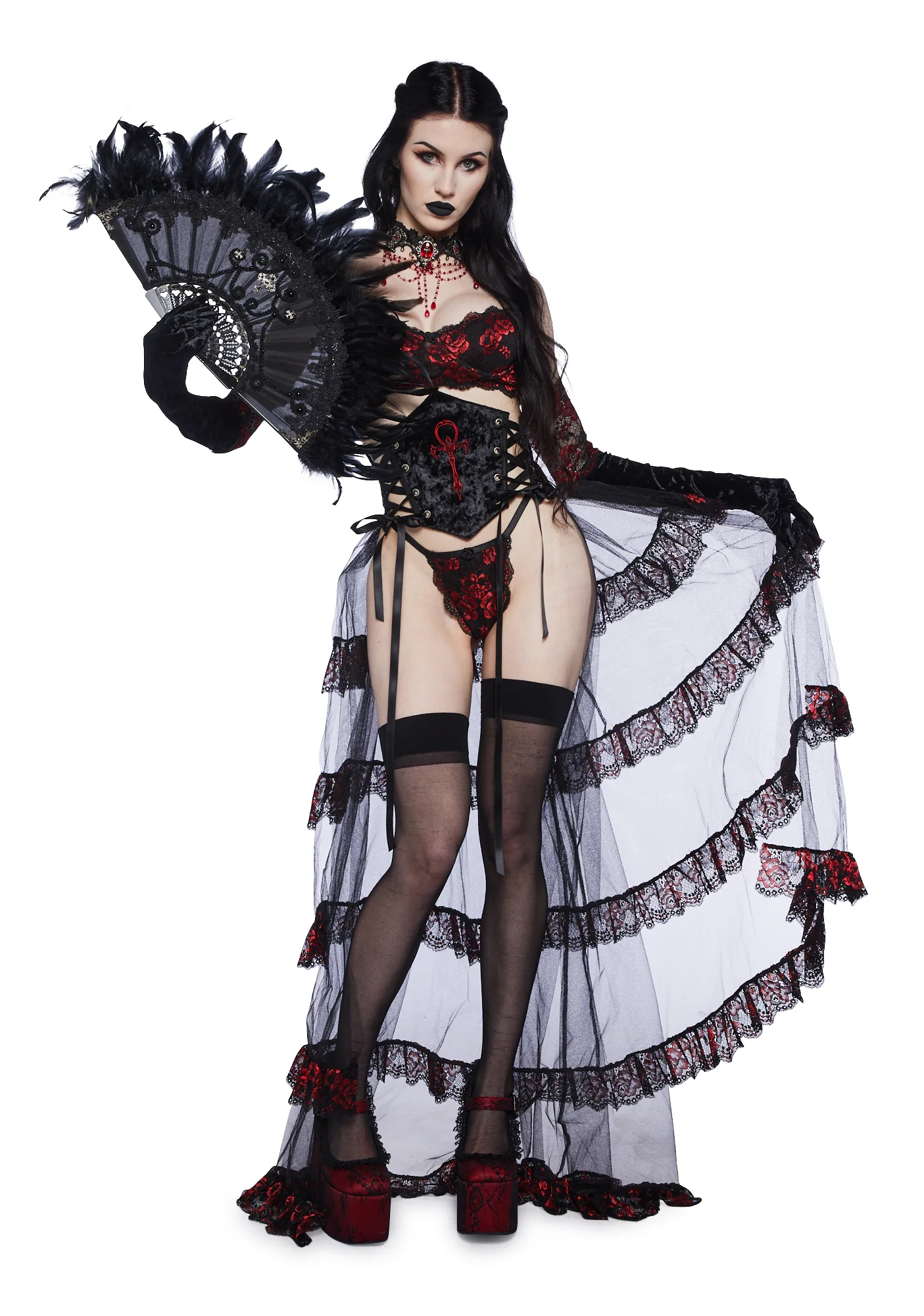 Gothic Fires Waist Cincher Set - Image 7