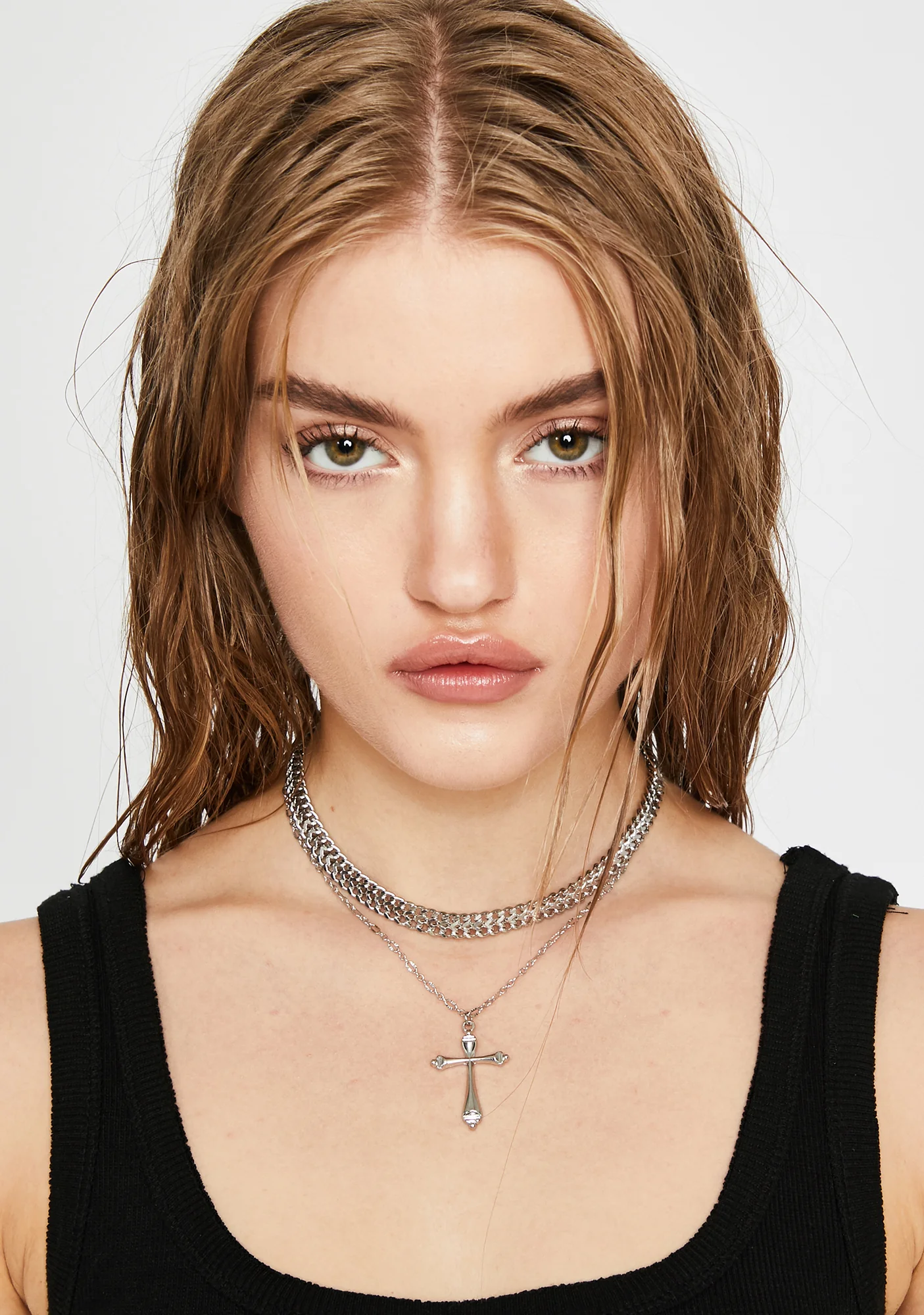 Devout Baddie Cross Necklace - Image 2