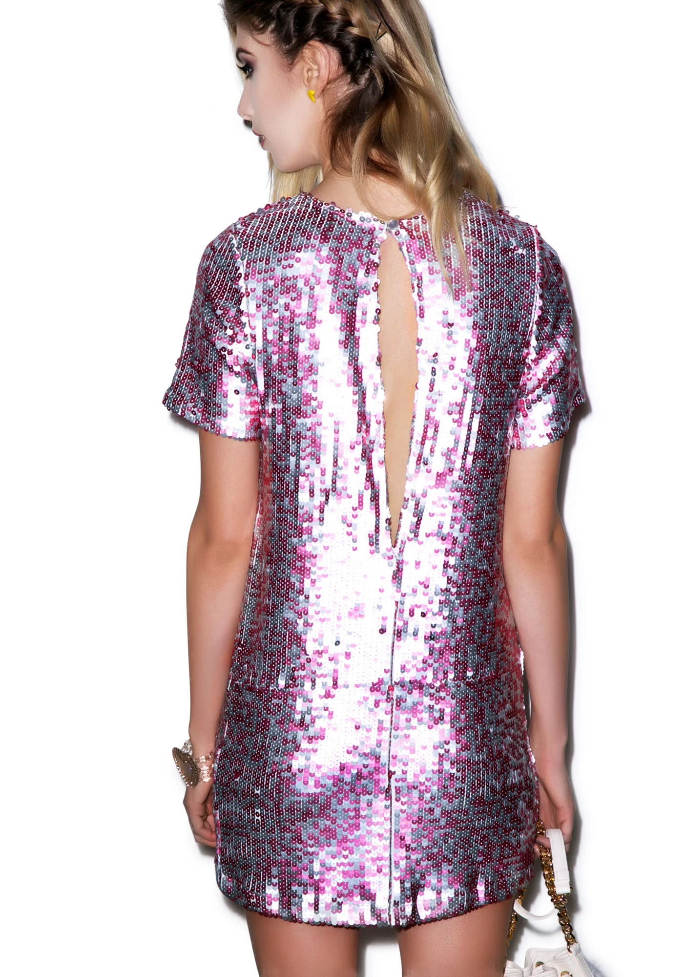 Dewdrop Sequin Rows Dress - Image 3