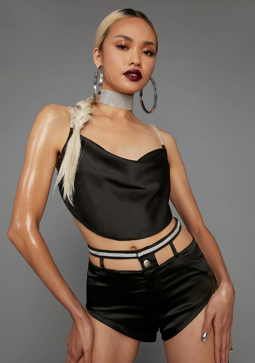 Diamond Dancing Cutout Shorts - Image 2