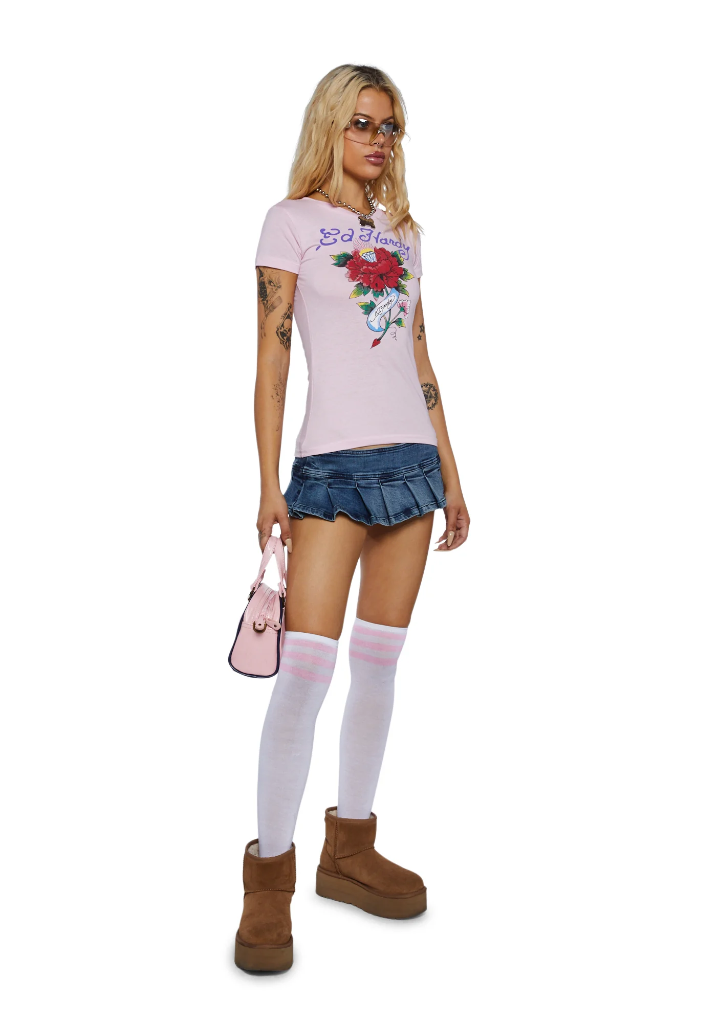 Diamond Flower Fitted Tee - Image 2