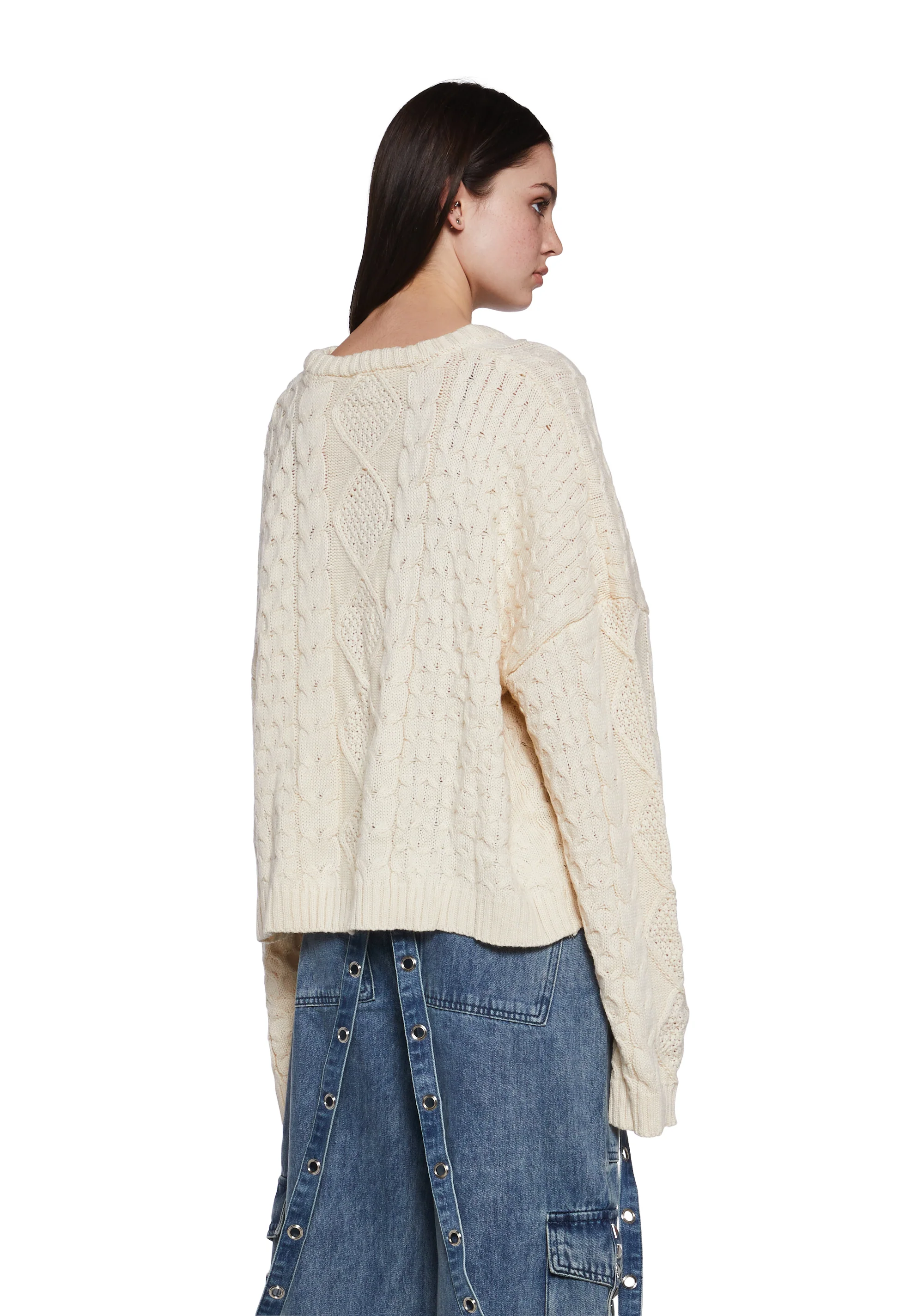 Dimension Split Front Sweater - Image 4