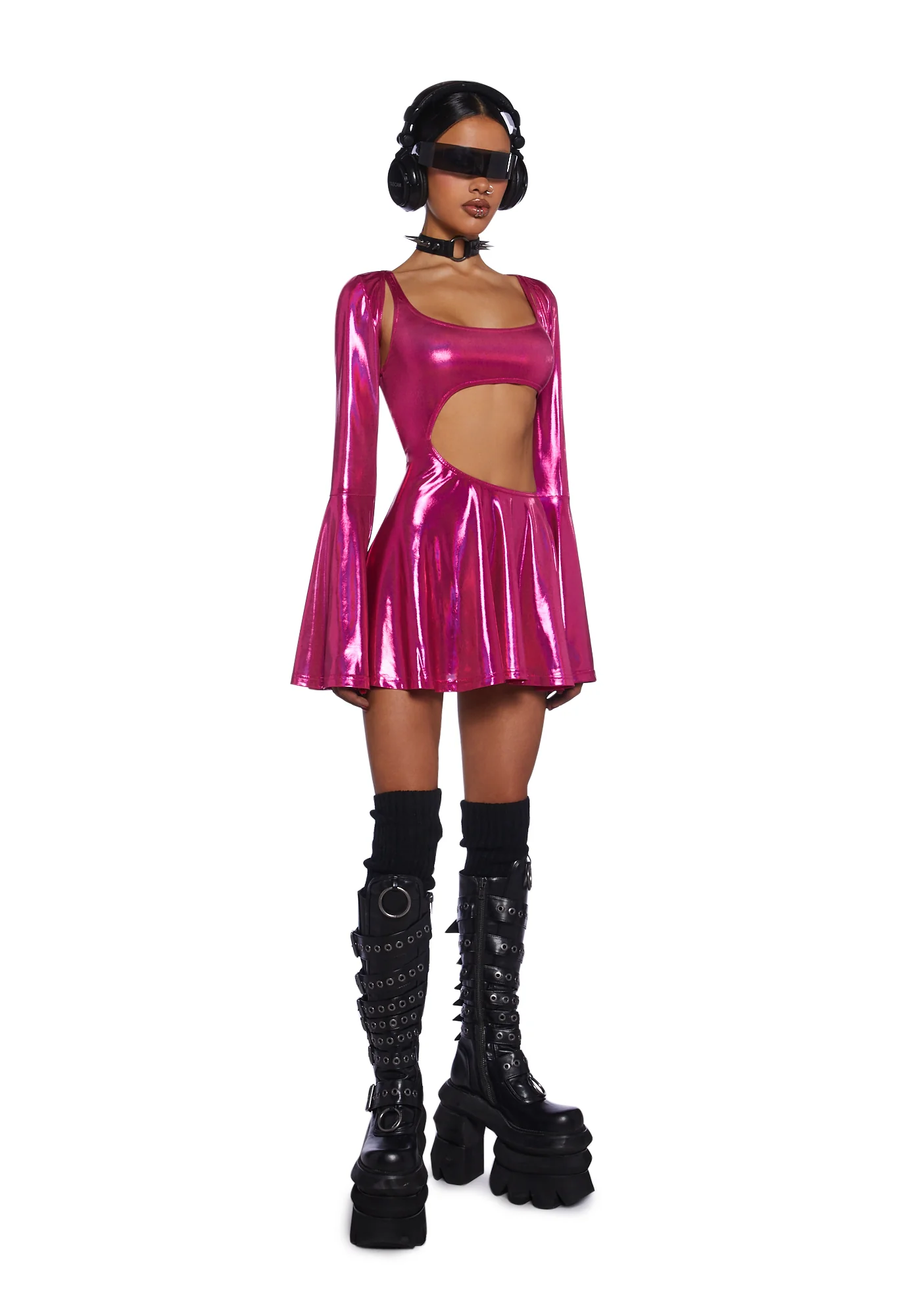 Disco Dazzler Mini Dress And Shrug Set - Image 2