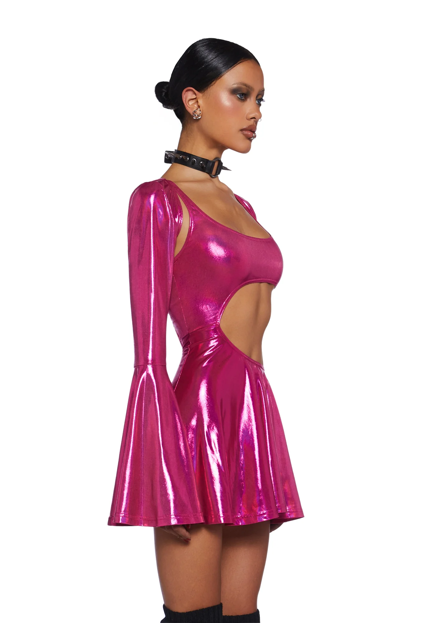 Disco Dazzler Mini Dress And Shrug Set - Image 3
