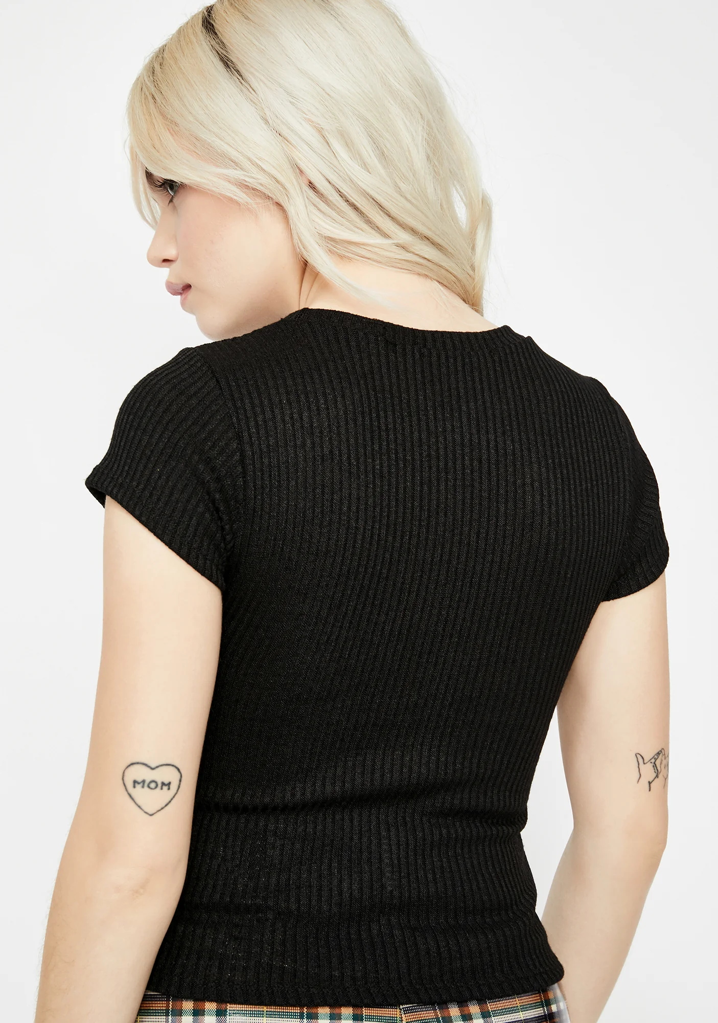 Disorderly Baddie Ribbed Tee - Image 4