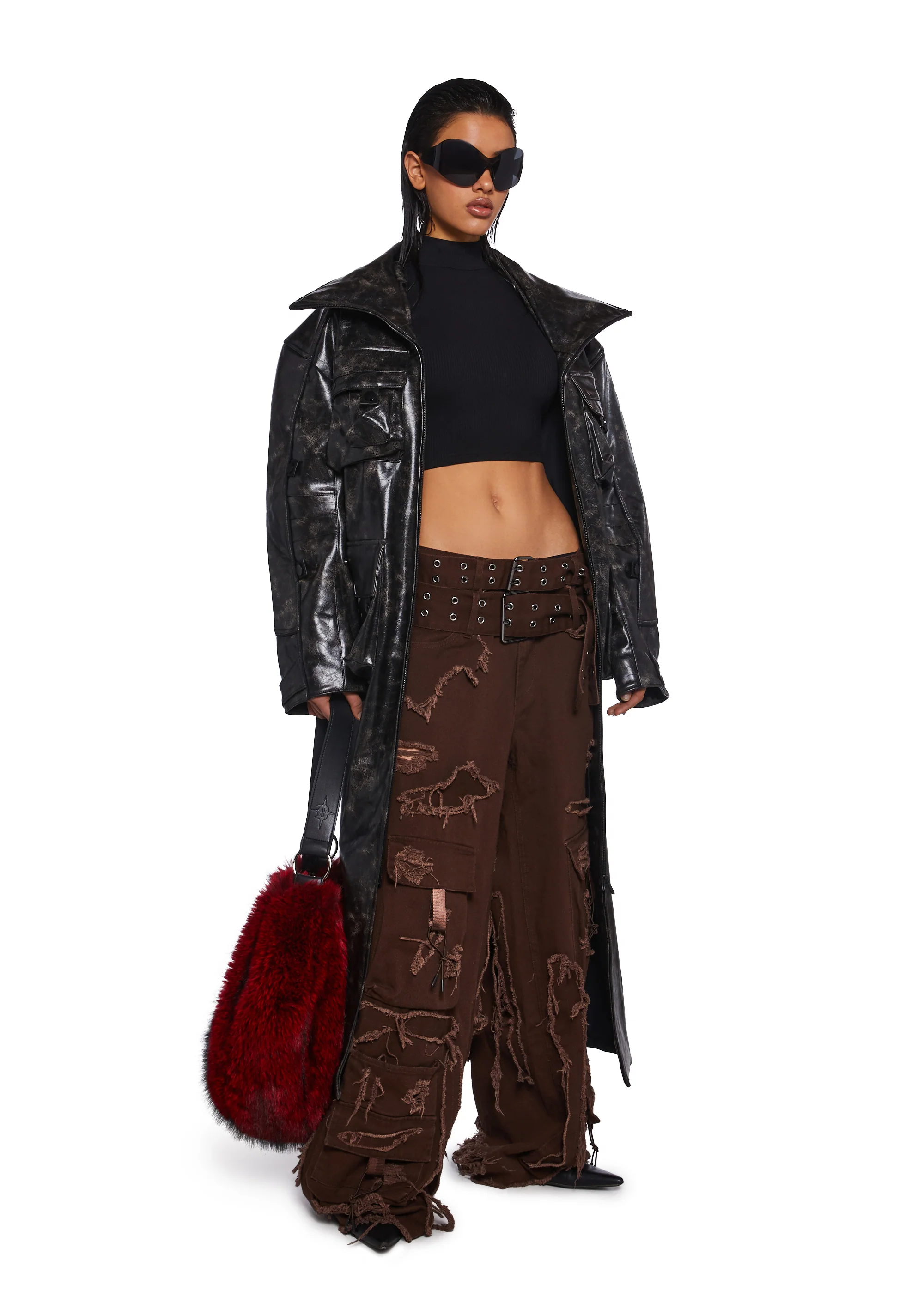 Distressed Cargo Pants - Image 2