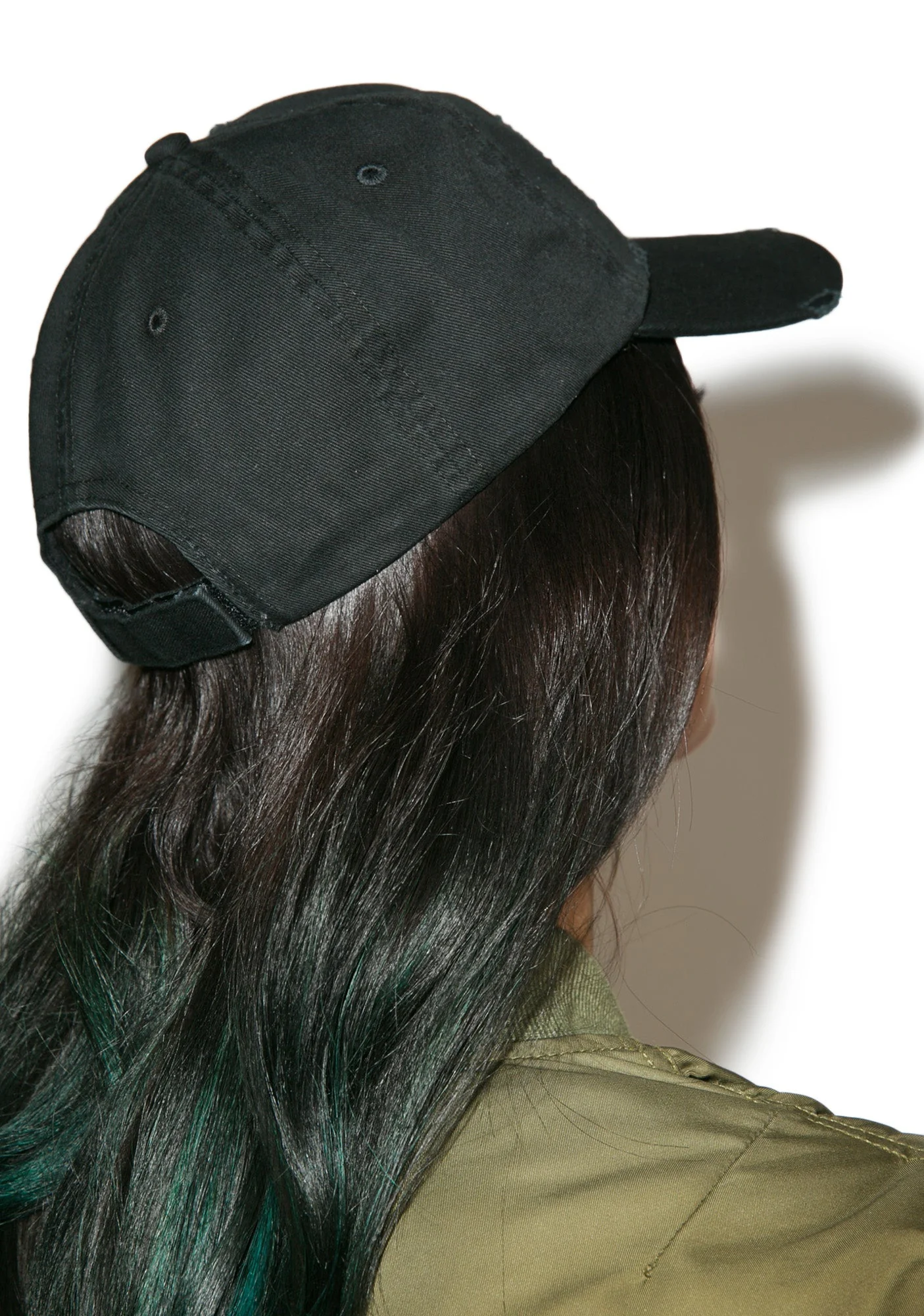 Distressed Dad Hat - Black - Image 4