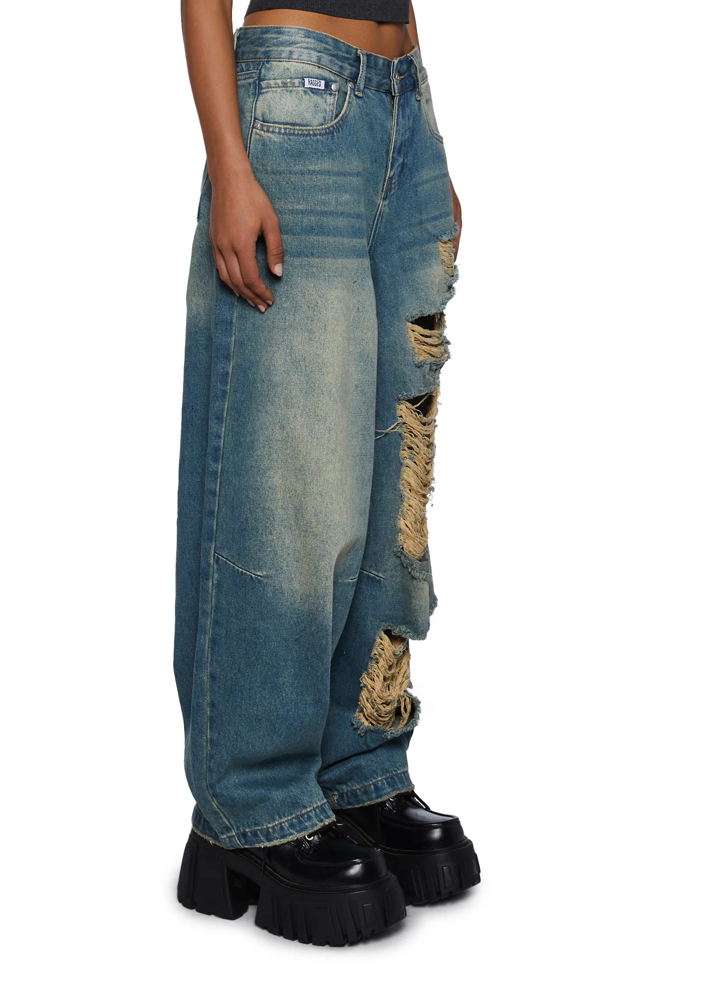Distressed Goliath Denim Jeans - Image 3